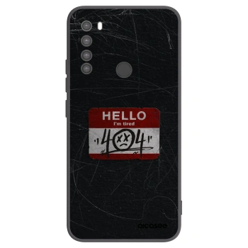 Picasee husă neagră din silicon pentru Xiaomi Redmi Note 8 - HELLO 404