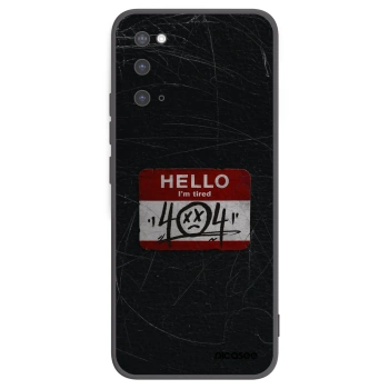 Picasee husă neagră din silicon pentru Samsung Galaxy S20 G980F - HELLO 404