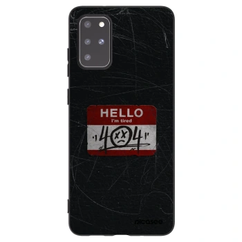 Picasee husă neagră din silicon pentru Samsung Galaxy S20+ G985F - HELLO 404