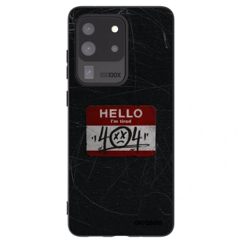 Picasee husă neagră din silicon pentru Samsung Galaxy S20 Ultra 5G G988F - HELLO 404