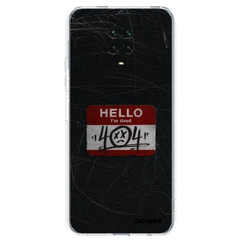 Picasee husă transparentă din silicon pentru Xiaomi Redmi Note 9 Pro - HELLO 404
