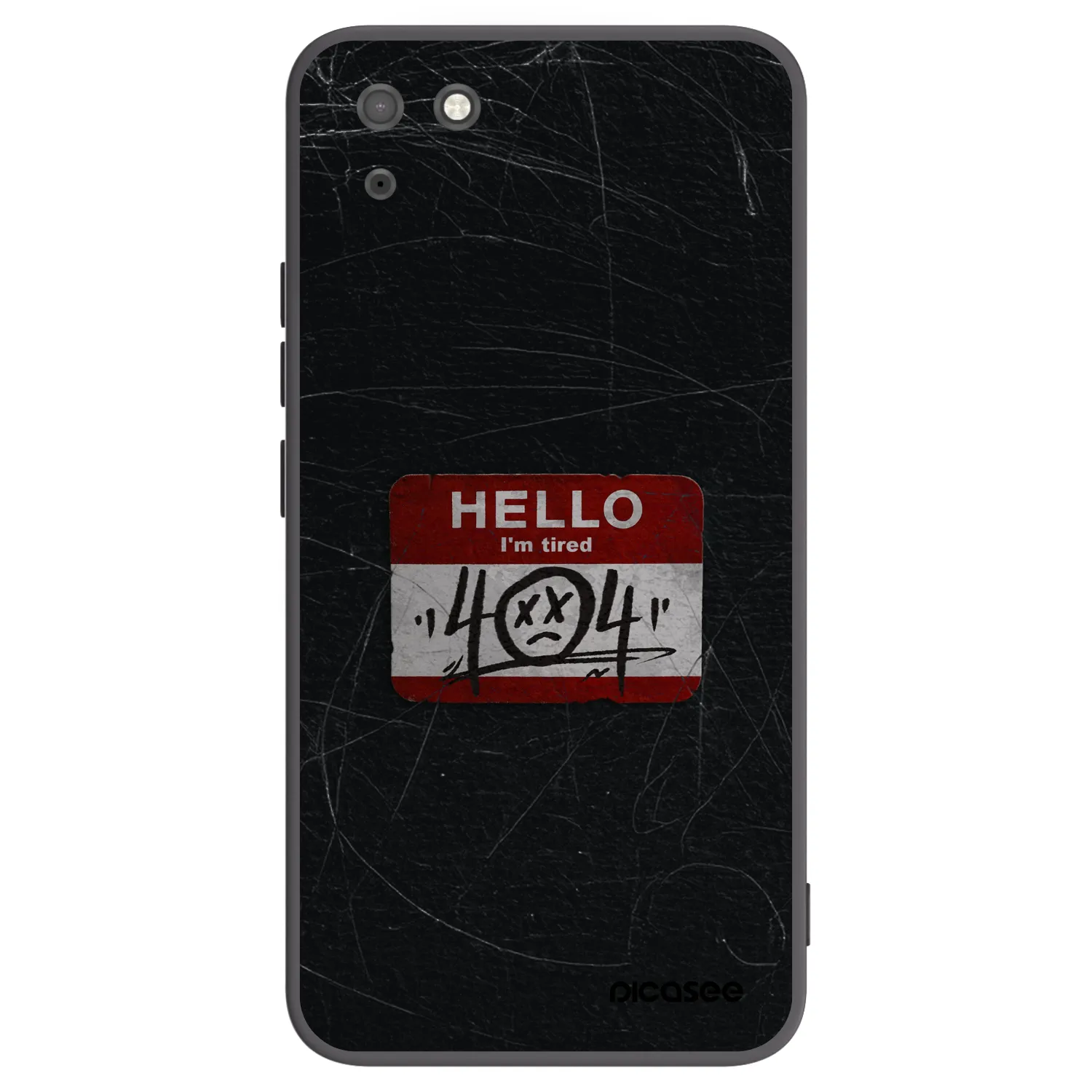 Picasee husă neagră din silicon pentru Huawei Y5P - HELLO 404
