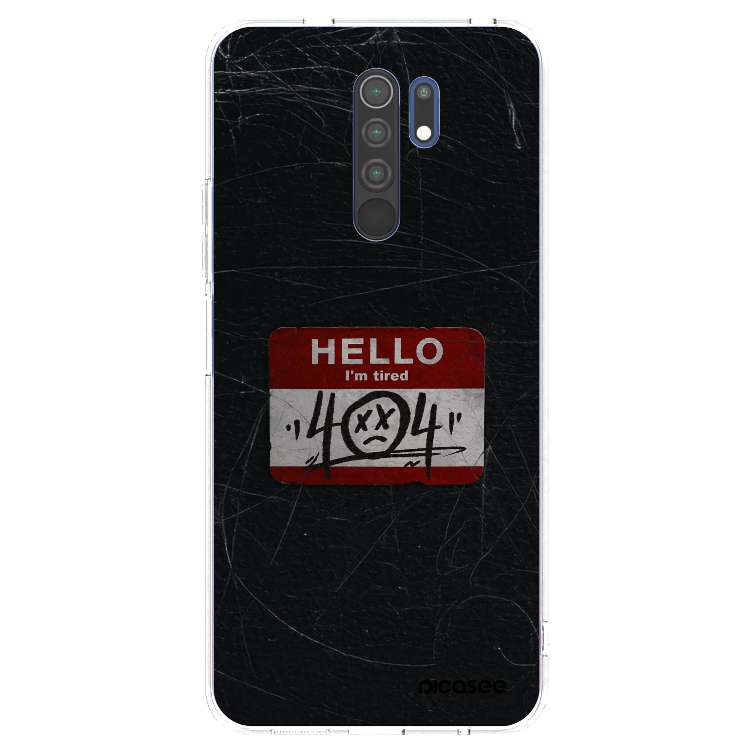 Picasee husă transparentă din silicon pentru Xiaomi Redmi 9 - HELLO 404