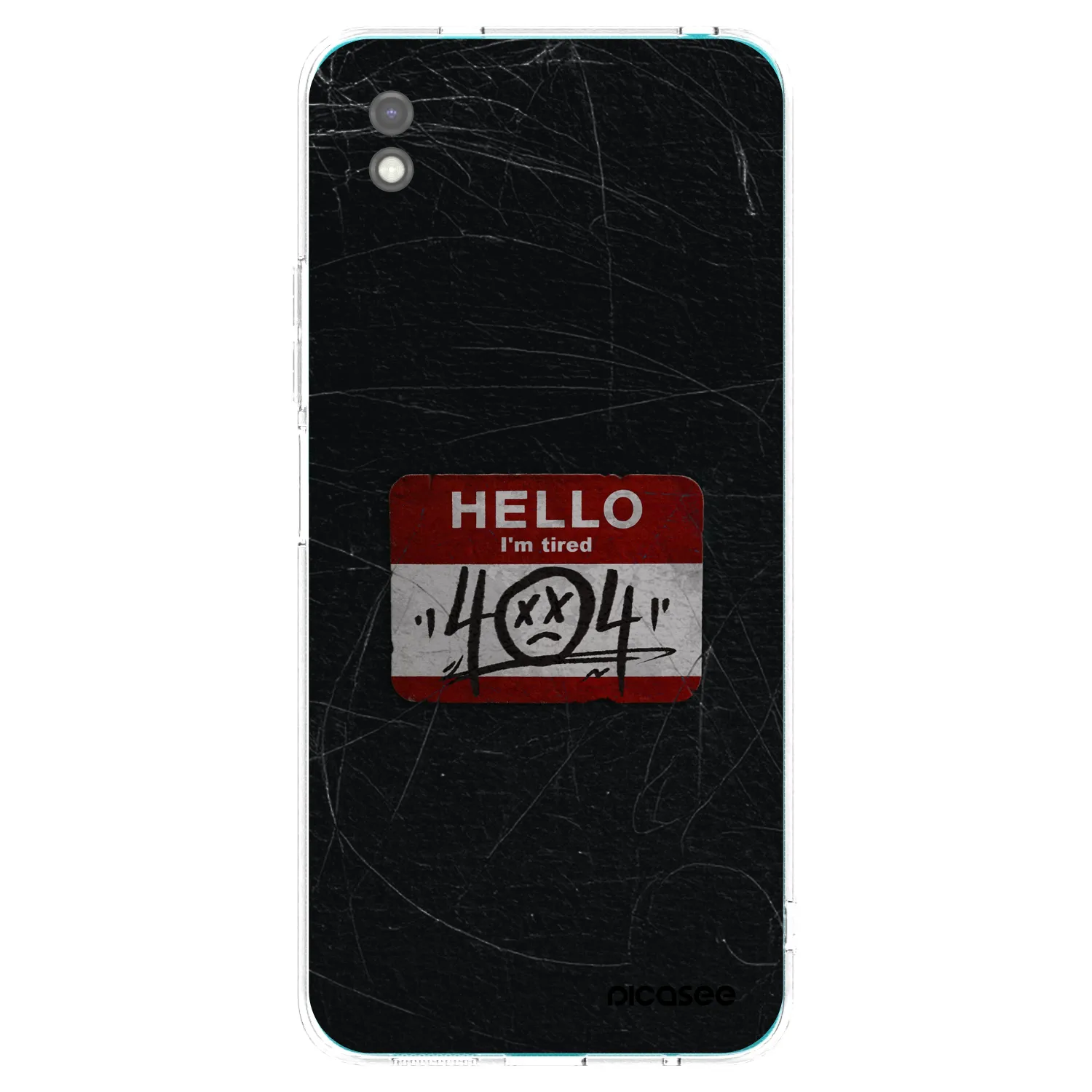 Picasee husă neagră din silicon pentru Xiaomi Redmi 9A - HELLO 404