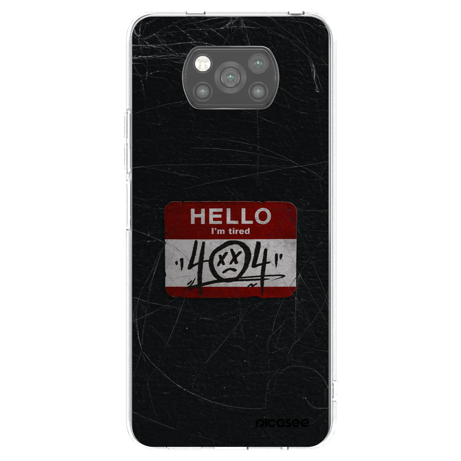 Picasee husă neagră din silicon pentru Xiaomi Poco X3 - HELLO 404