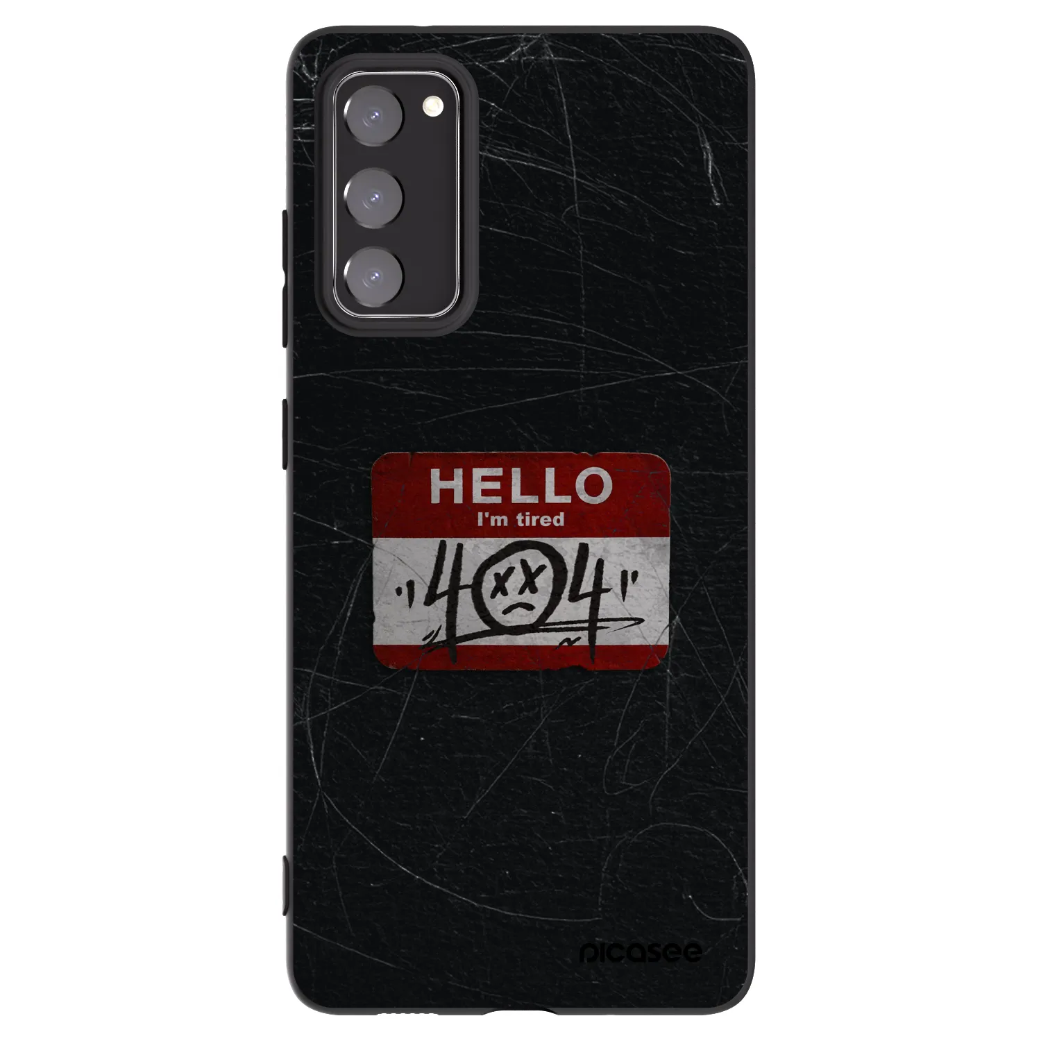Picasee husă neagră din silicon pentru Samsung Galaxy S20 FE - HELLO 404