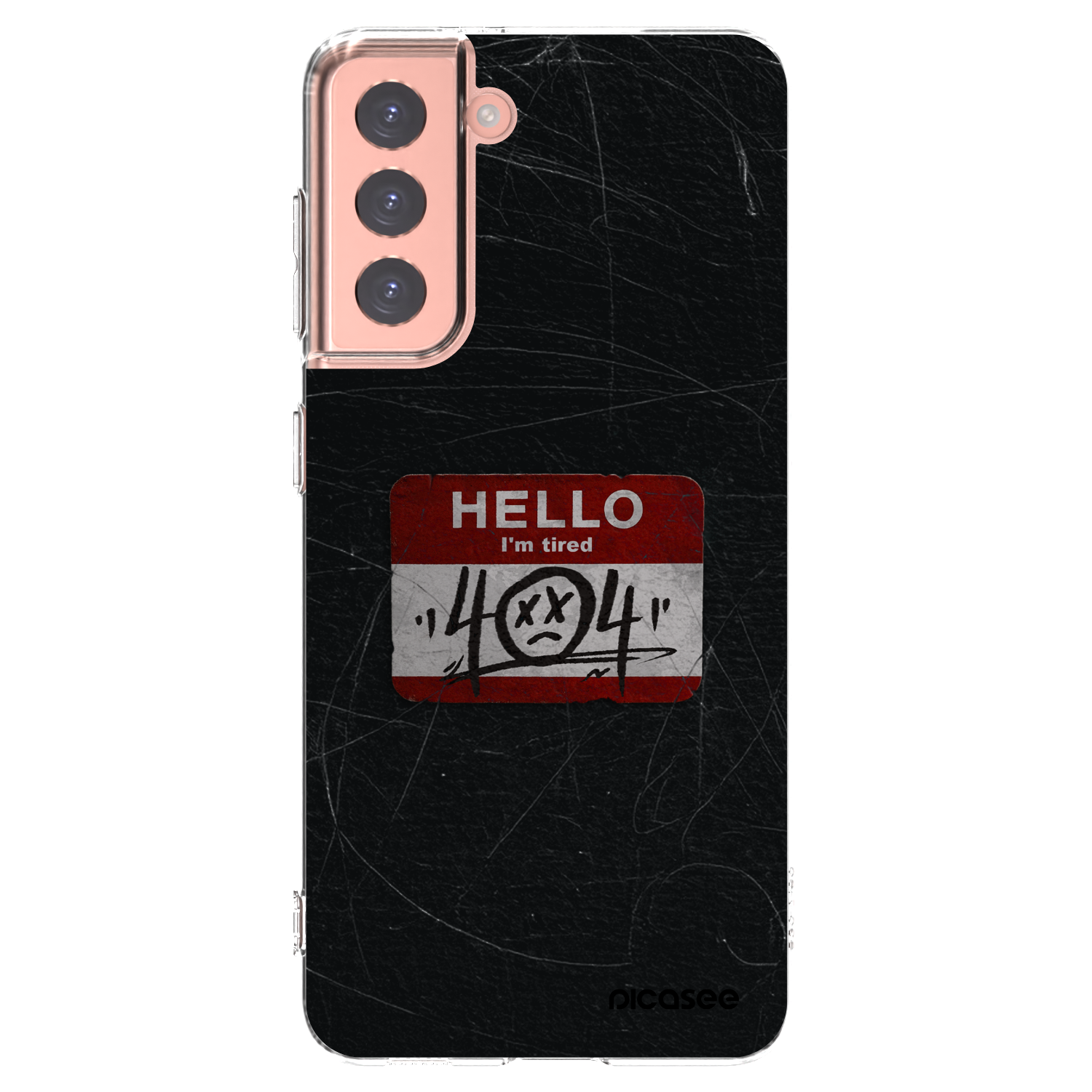 Picasee husă transparentă din silicon pentru Samsung Galaxy S21 5G G991B - HELLO 404