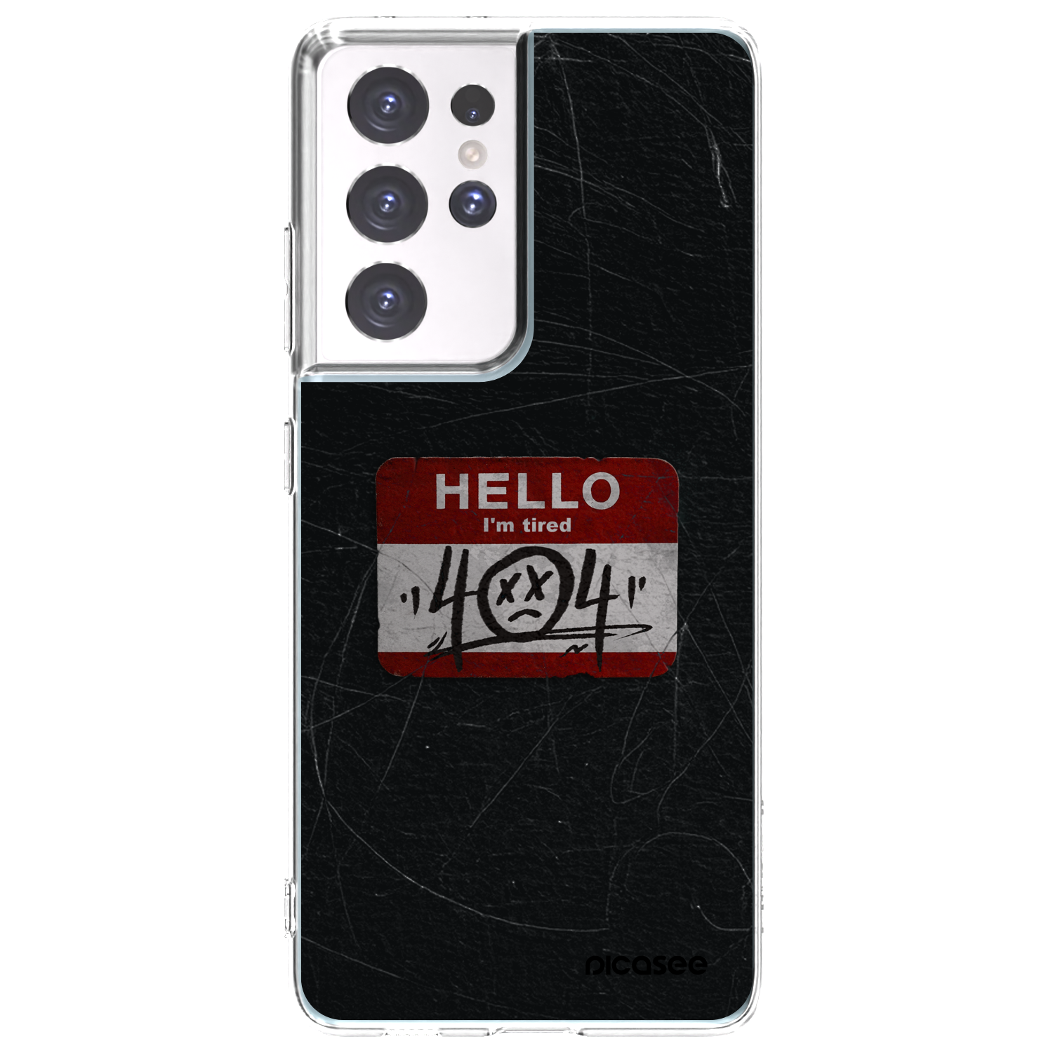 Picasee husă transparentă din silicon pentru Samsung Galaxy S21 Ultra 5G G998B - HELLO 404