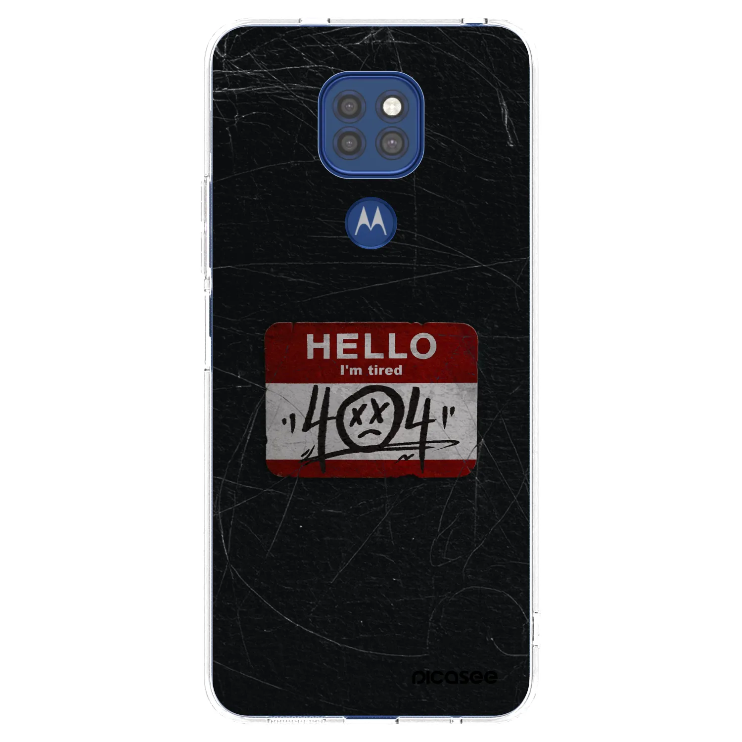 Picasee husă transparentă din silicon pentru Motorola Moto G9 Play - HELLO 404