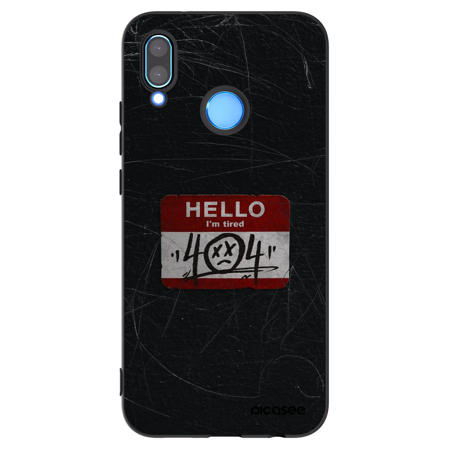Picasee husă neagră din silicon pentru Huawei P20 Lite - HELLO 404