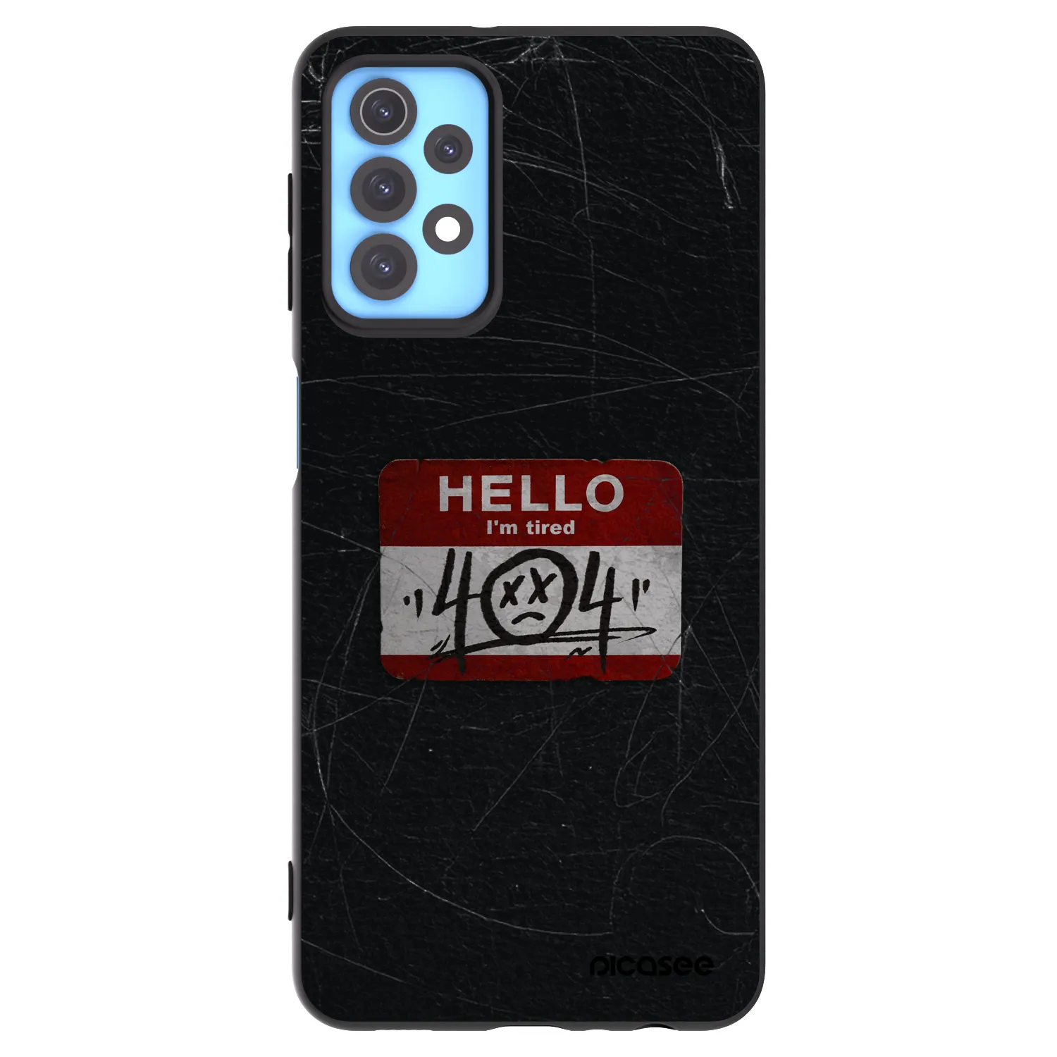 Picasee husă neagră din silicon pentru Samsung Galaxy A32 4G SM-A325F - HELLO 404