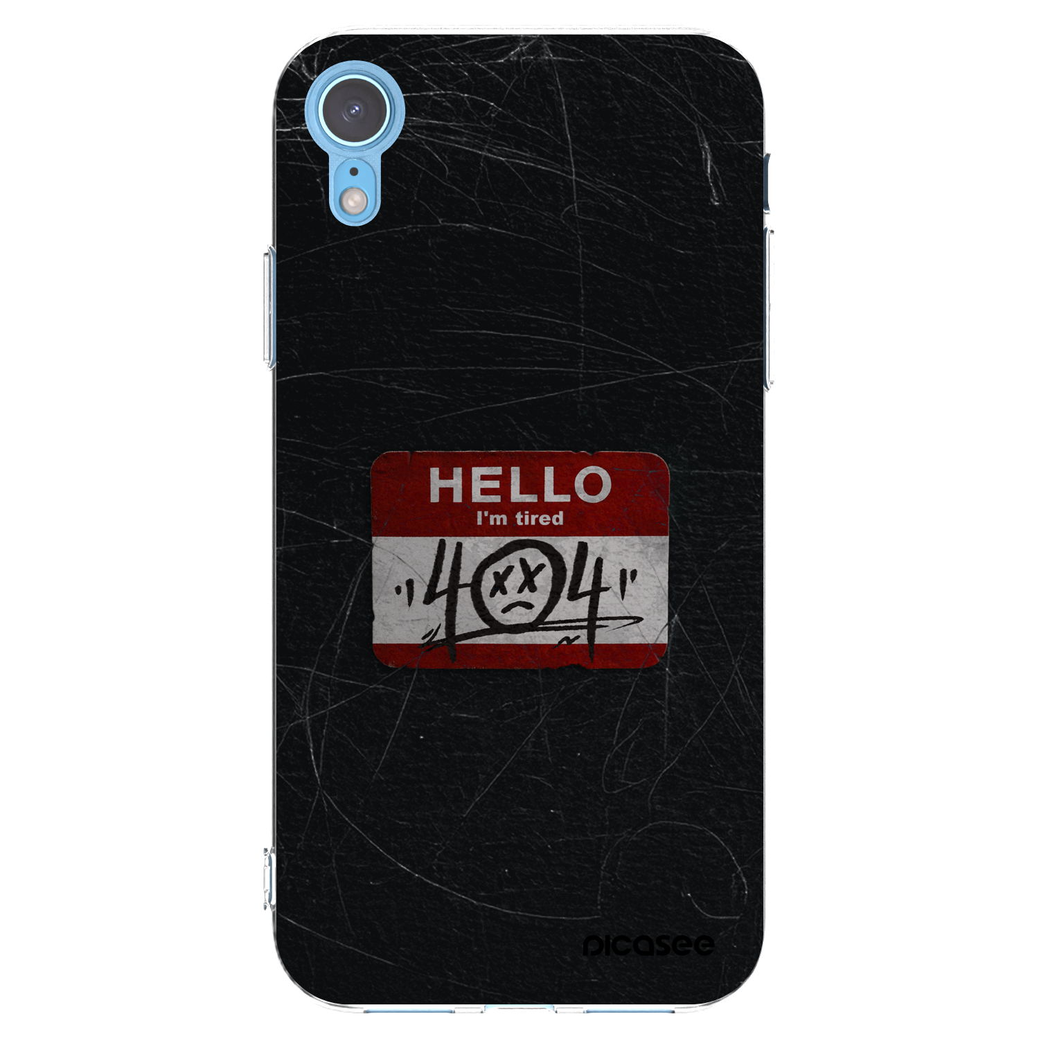 Picasee husă transparentă din silicon pentru Apple iPhone XR - HELLO 404