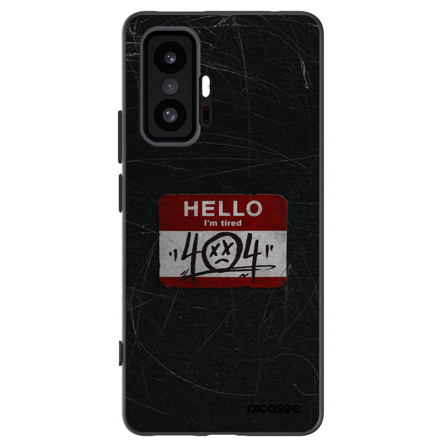 Picasee husă neagră din silicon pentru Xiaomi 11T - HELLO 404