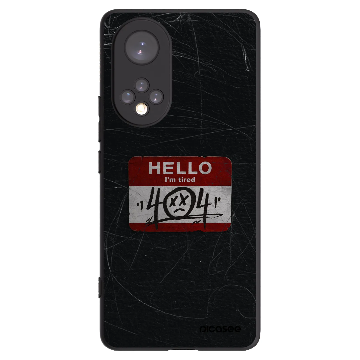 Picasee husă neagră din silicon pentru Huawei Nova 9 - HELLO 404