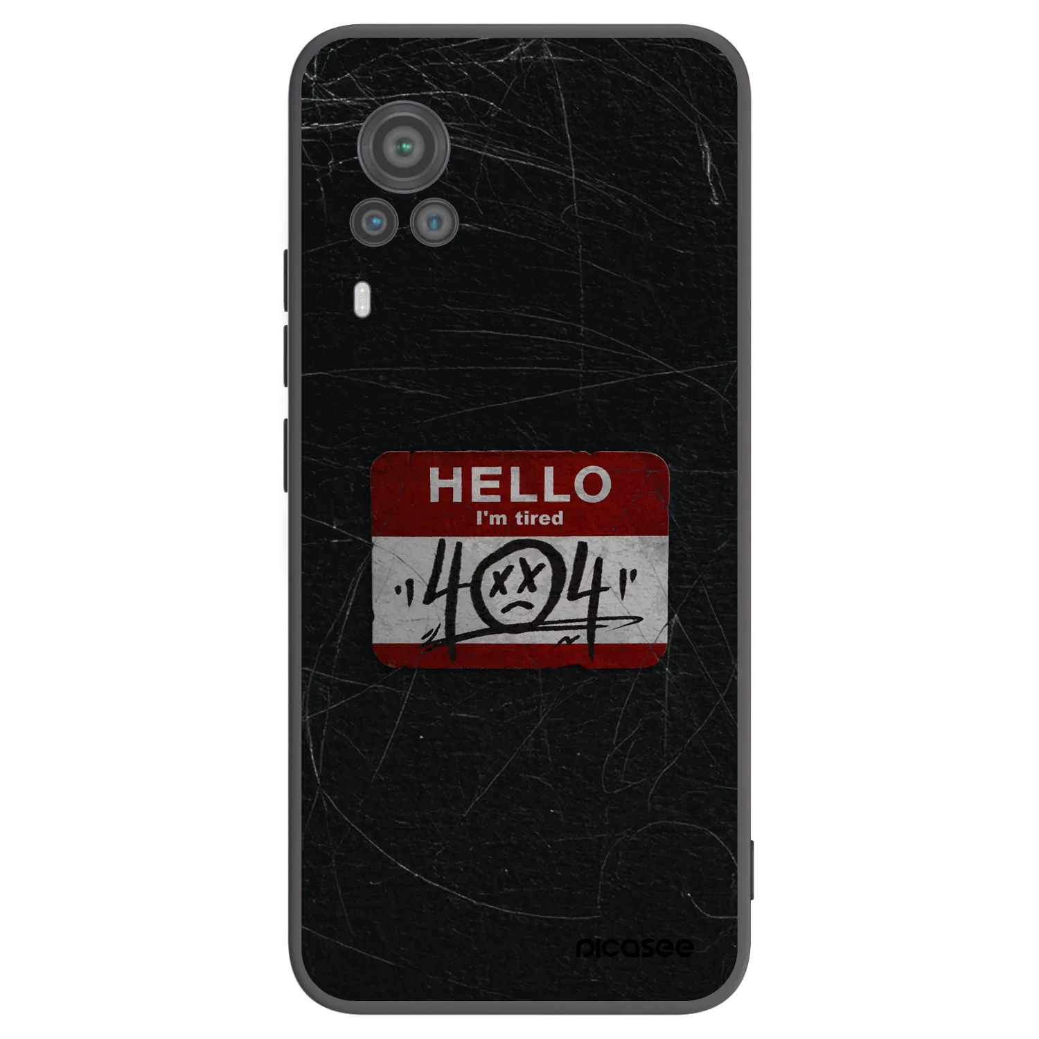 Picasee husă neagră din silicon pentru Vivo X60 Pro 5G - HELLO 404