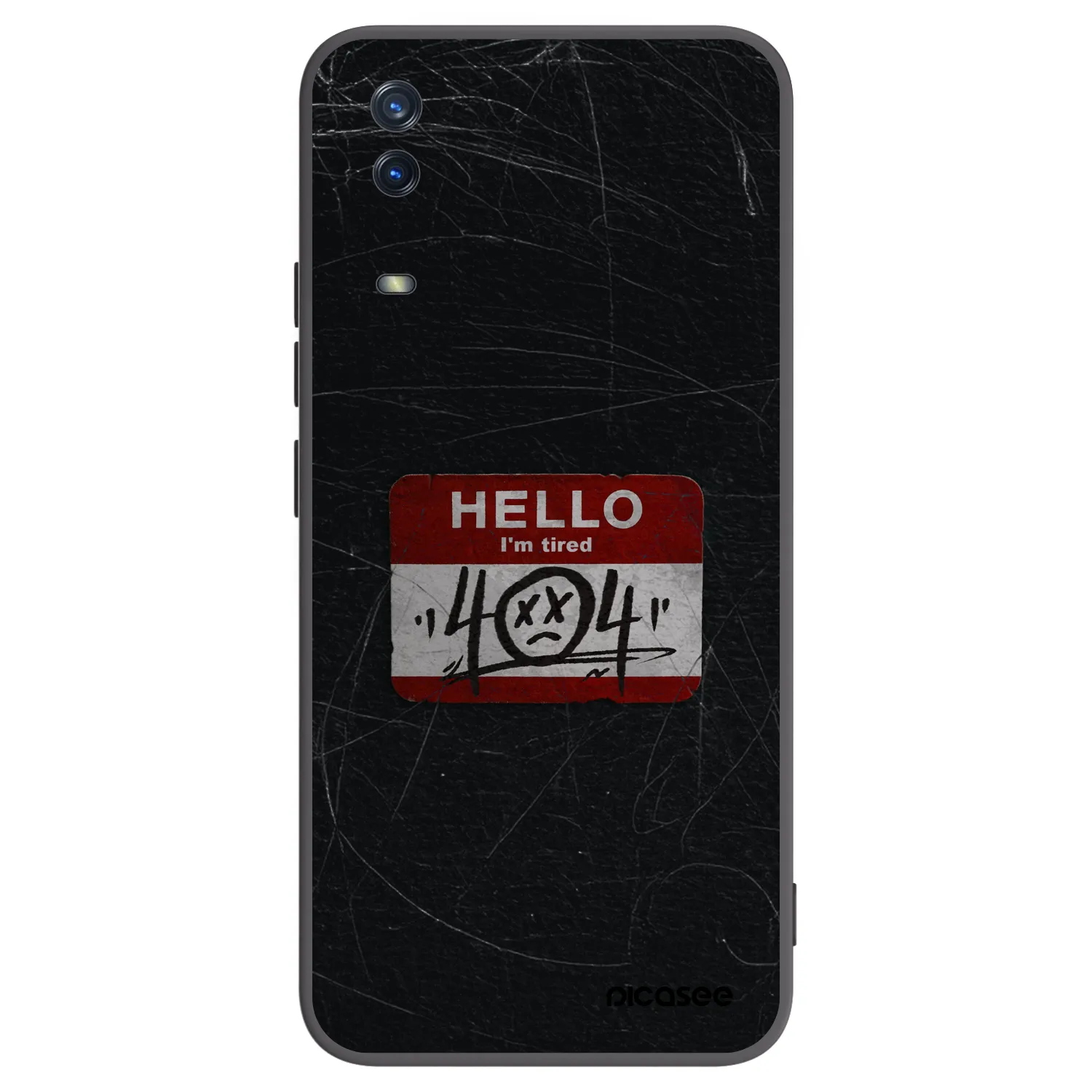 Picasee husă neagră din silicon pentru Vivo Y11s - HELLO 404