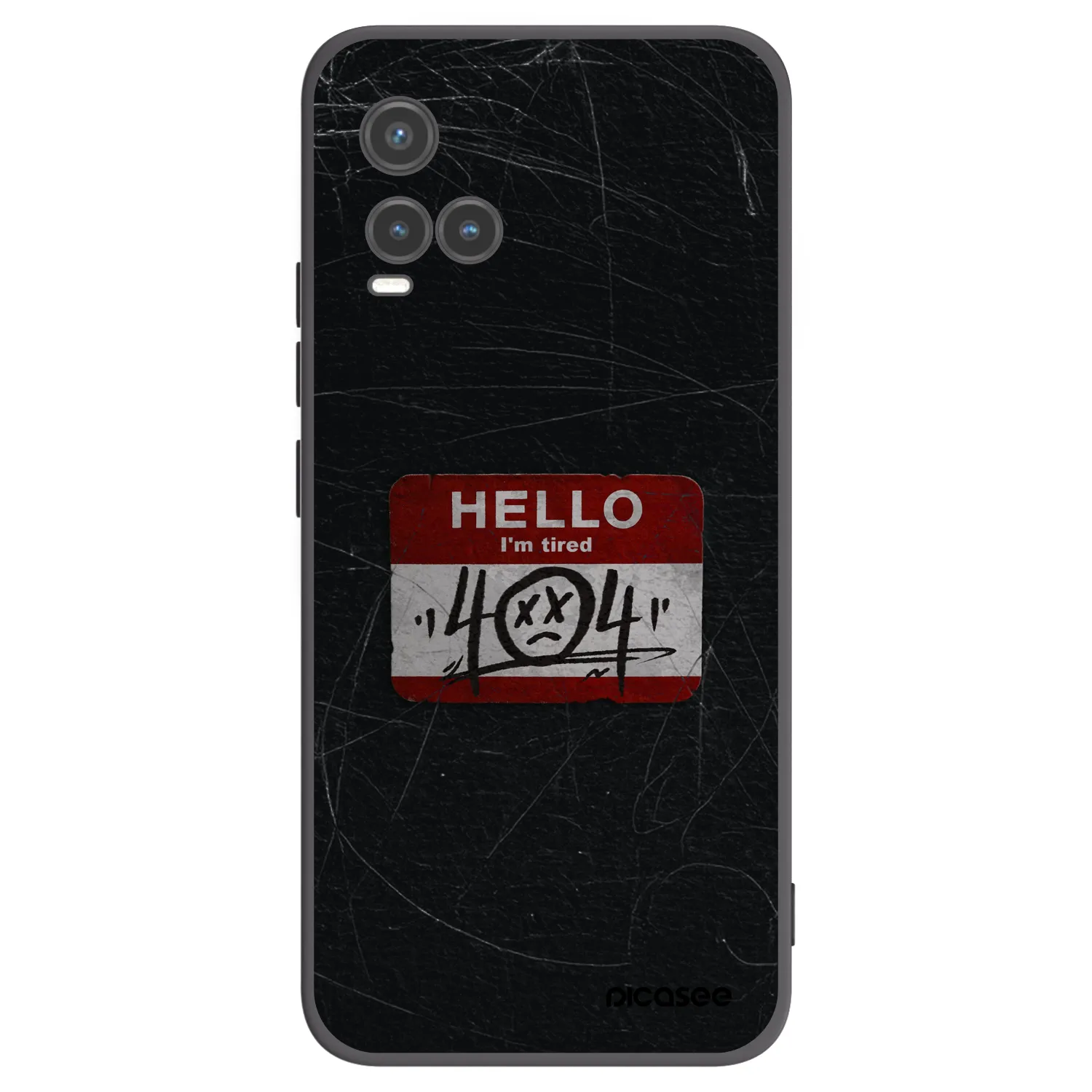 Picasee husă neagră din silicon pentru Vivo Y33s - HELLO 404