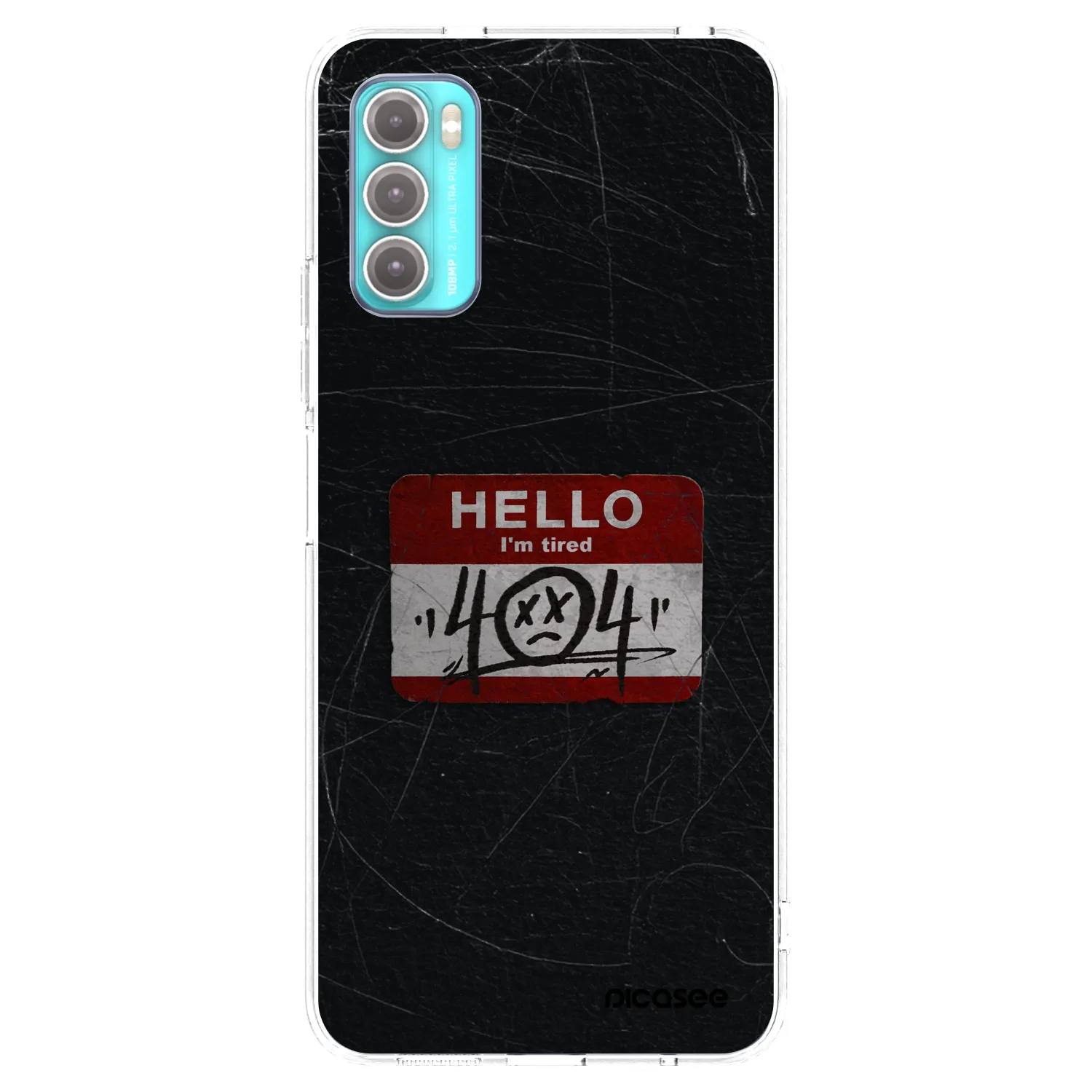Picasee husă transparentă din silicon pentru Motorola Moto G60 - HELLO 404