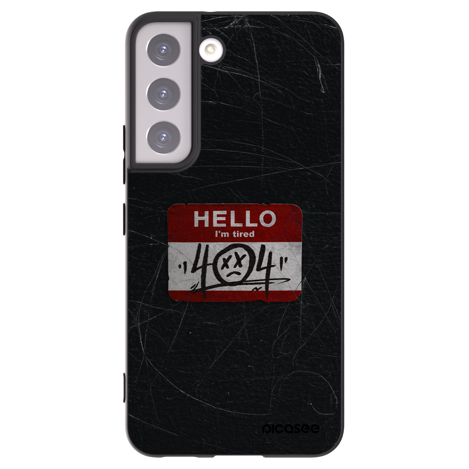 Picasee husă neagră din silicon pentru Samsung Galaxy S22 5G - HELLO 404