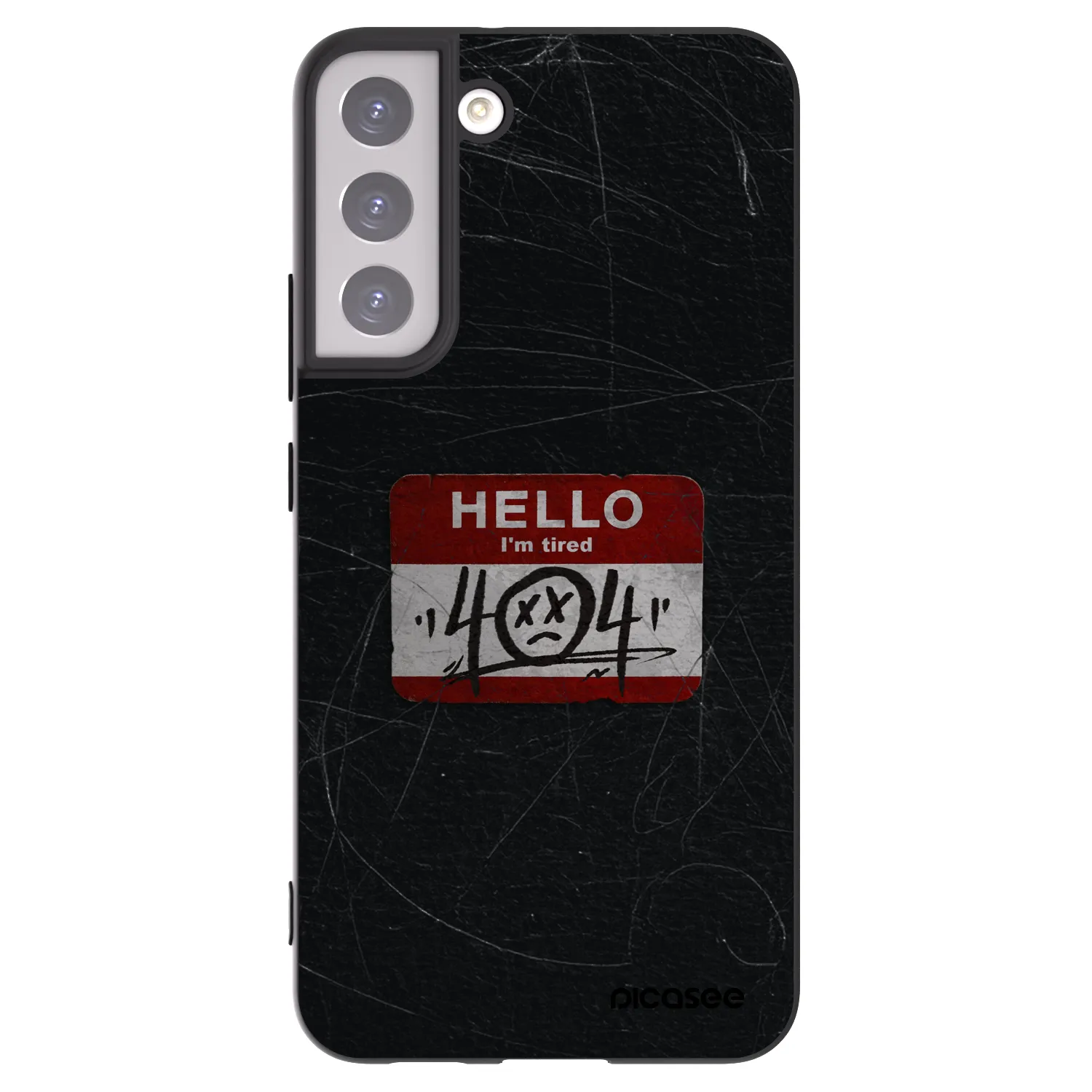 Picasee husă neagră din silicon pentru Samsung Galaxy S22+ 5G - HELLO 404