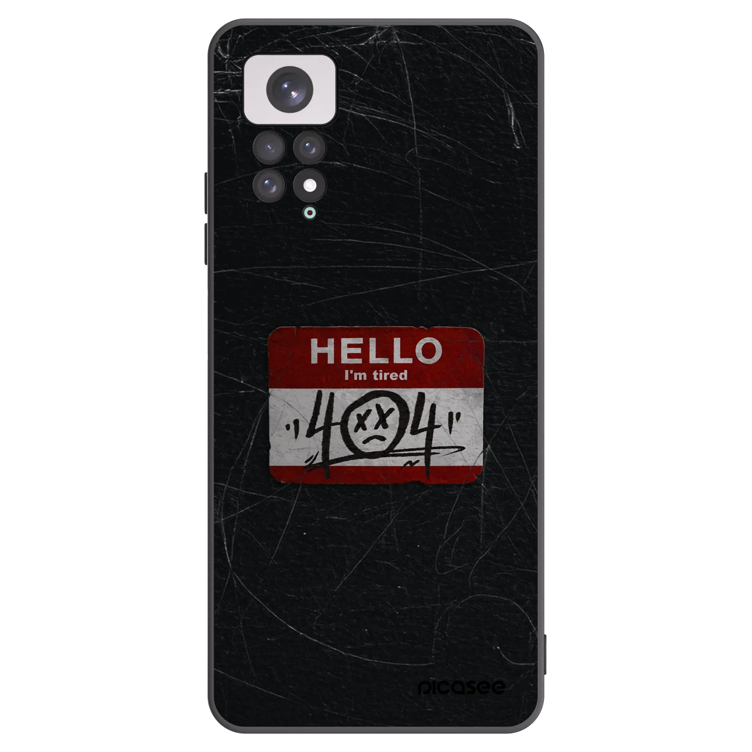 Picasee husă neagră din silicon pentru Xiaomi Redmi Note 11 - HELLO 404