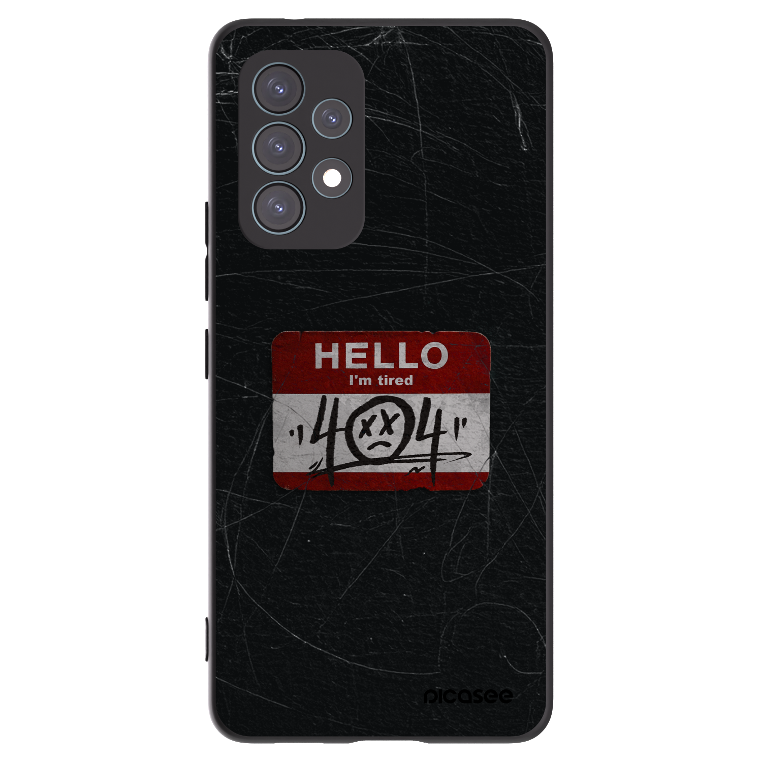 Picasee husă neagră din silicon pentru Samsung Galaxy A53 5G A536 - HELLO 404