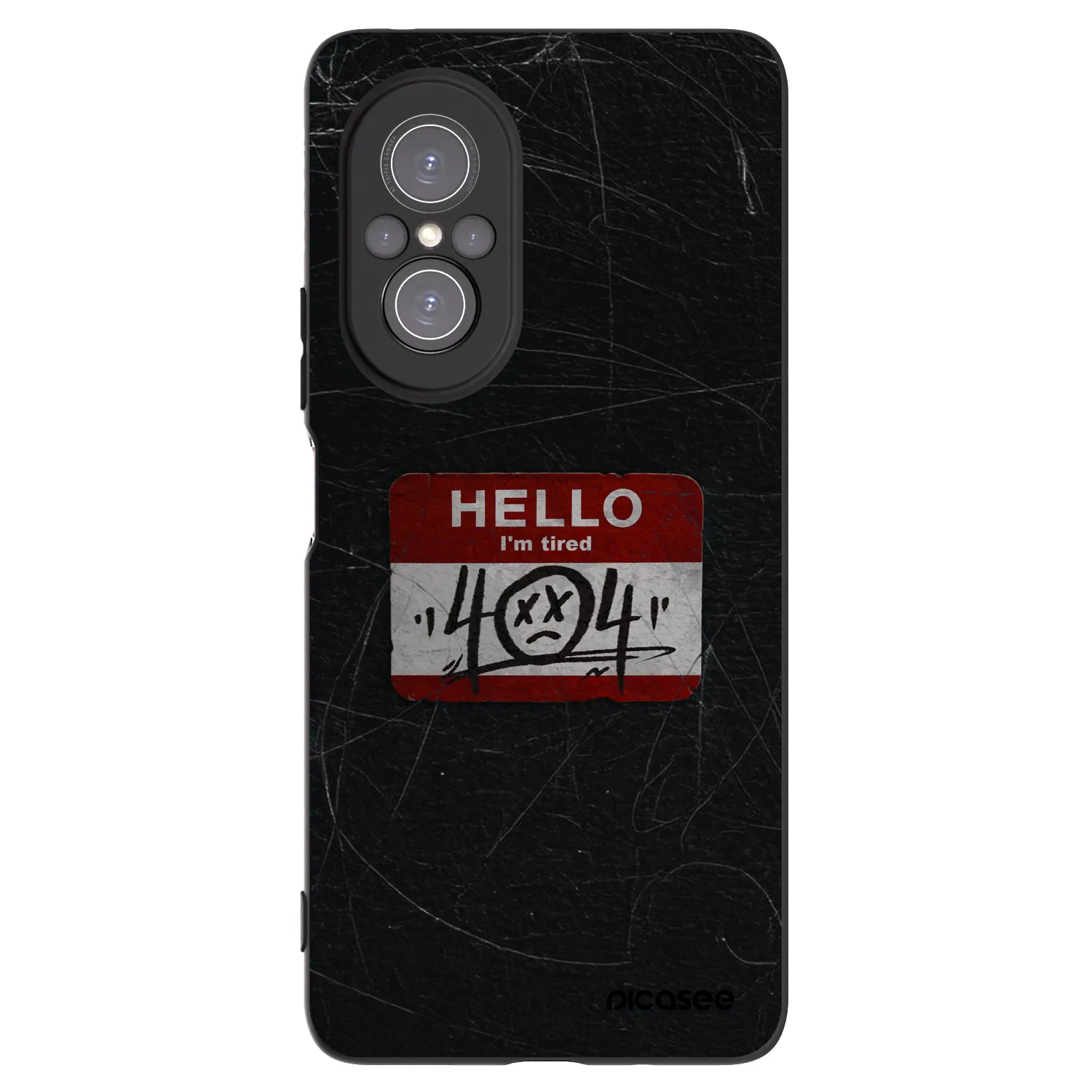 Picasee husă neagră din silicon pentru Huawei Nova 9 SE - HELLO 404