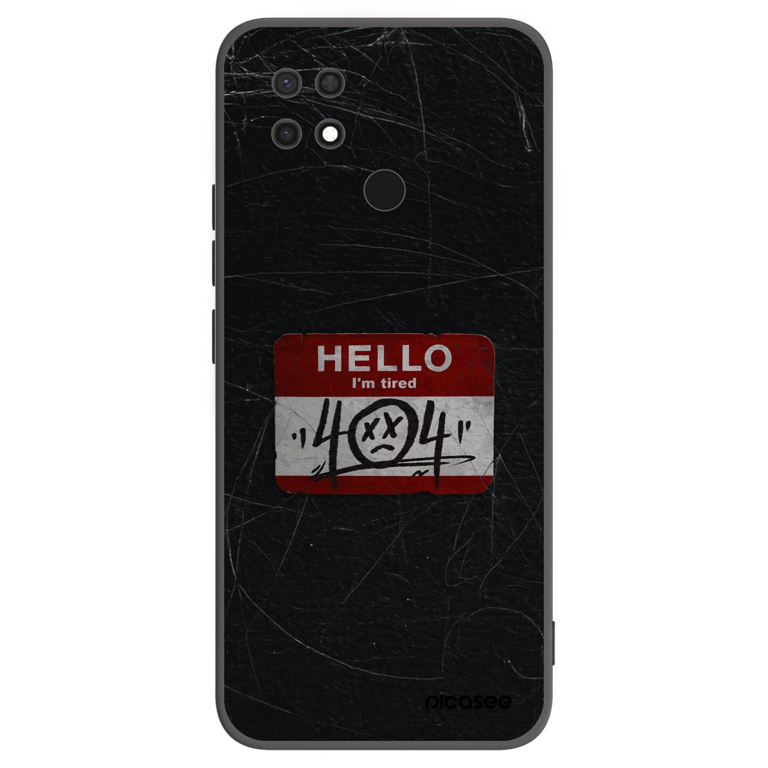 Picasee husă neagră din silicon pentru Xiaomi Redmi 10C - HELLO 404