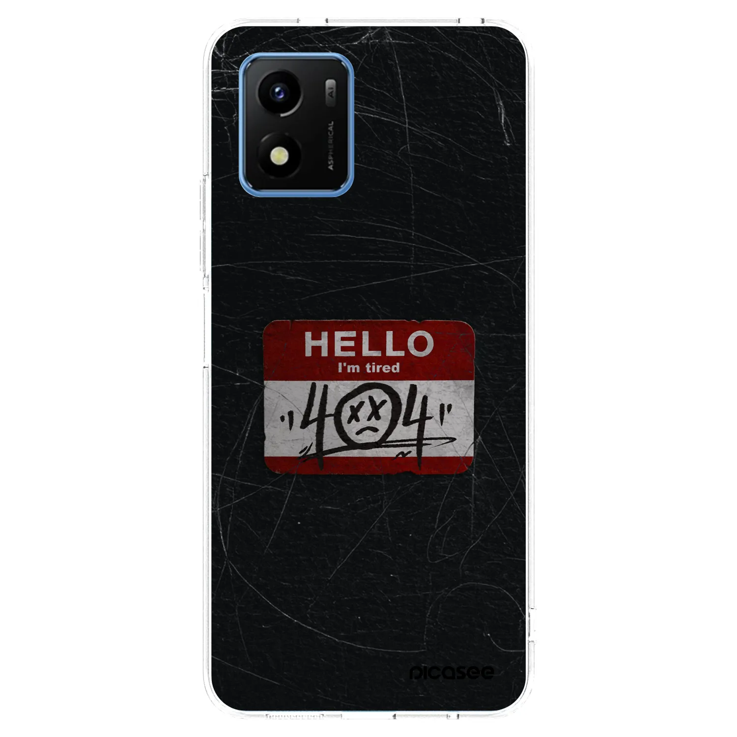 Picasee husă transparentă din silicon pentru Vivo Y01 - HELLO 404
