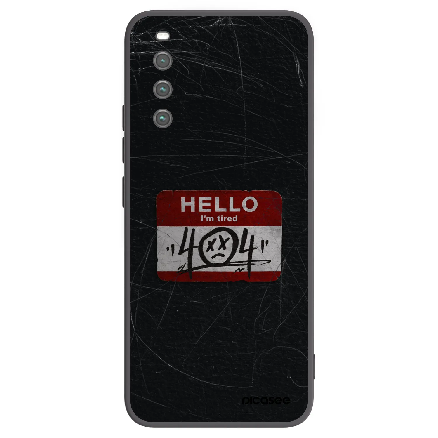Picasee husă neagră din silicon pentru Sony Xperia 10 IV 5G - HELLO 404