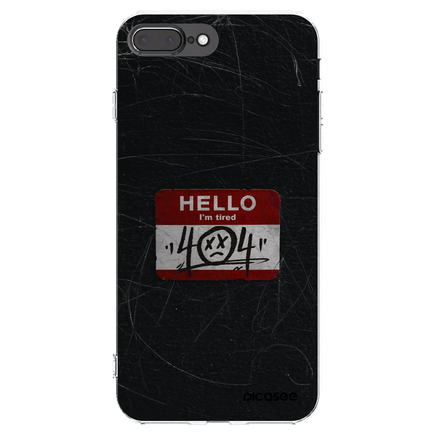 Picasee husă transparentă din silicon pentru Apple iPhone 8 Plus - HELLO 404
