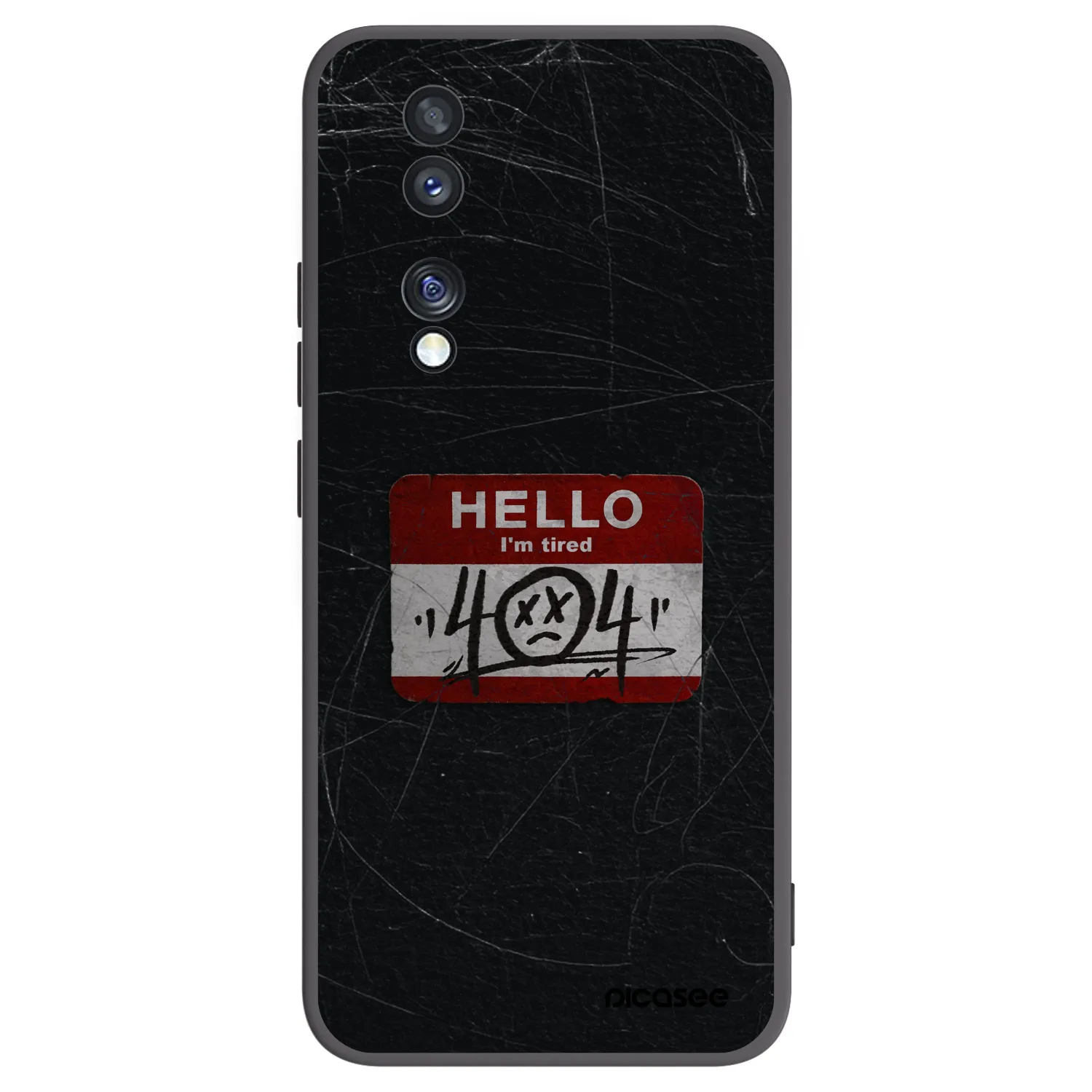 Picasee husă neagră din silicon pentru Honor 70 - HELLO 404