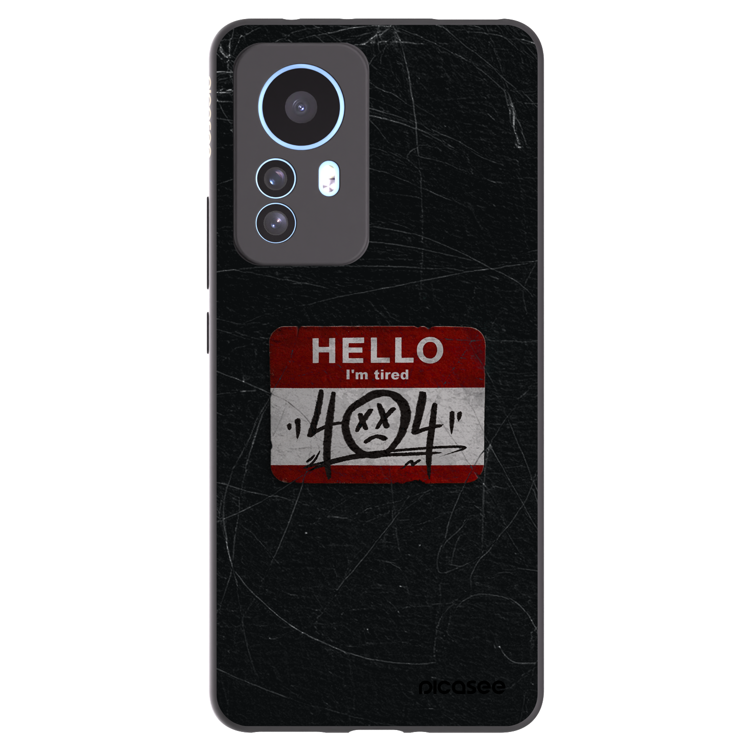 Picasee husă neagră din silicon pentru Xiaomi 12T - HELLO 404