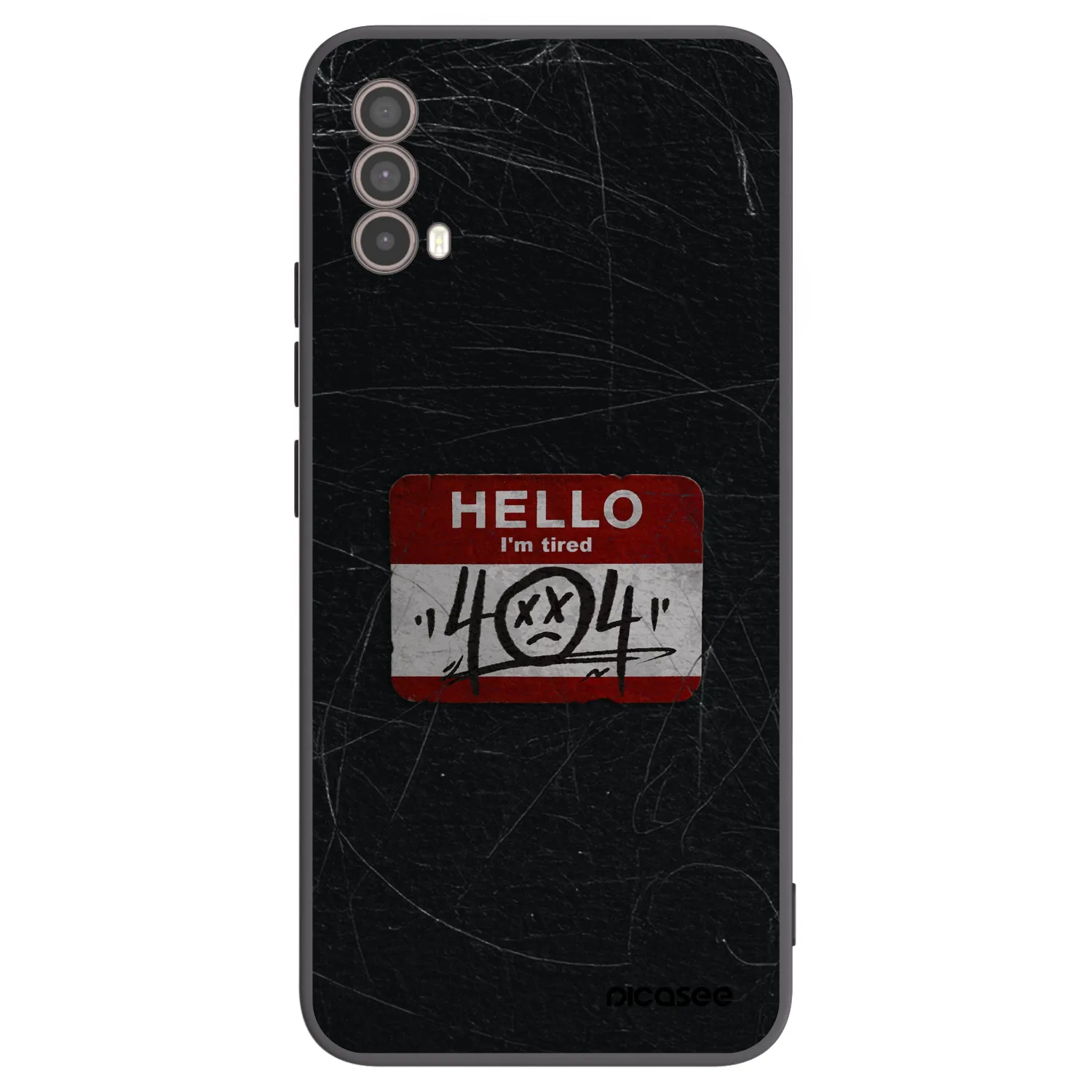 Picasee husă neagră din silicon pentru Motorola Moto E40 - HELLO 404