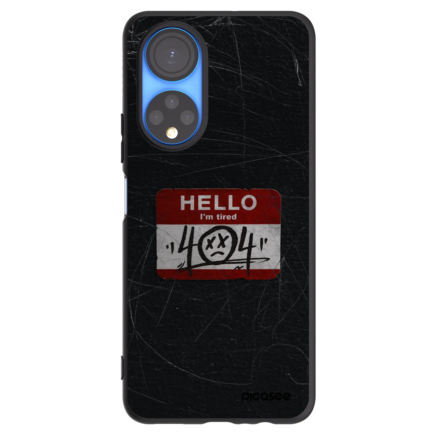 Picasee husă neagră din silicon pentru Honor X7 - HELLO 404