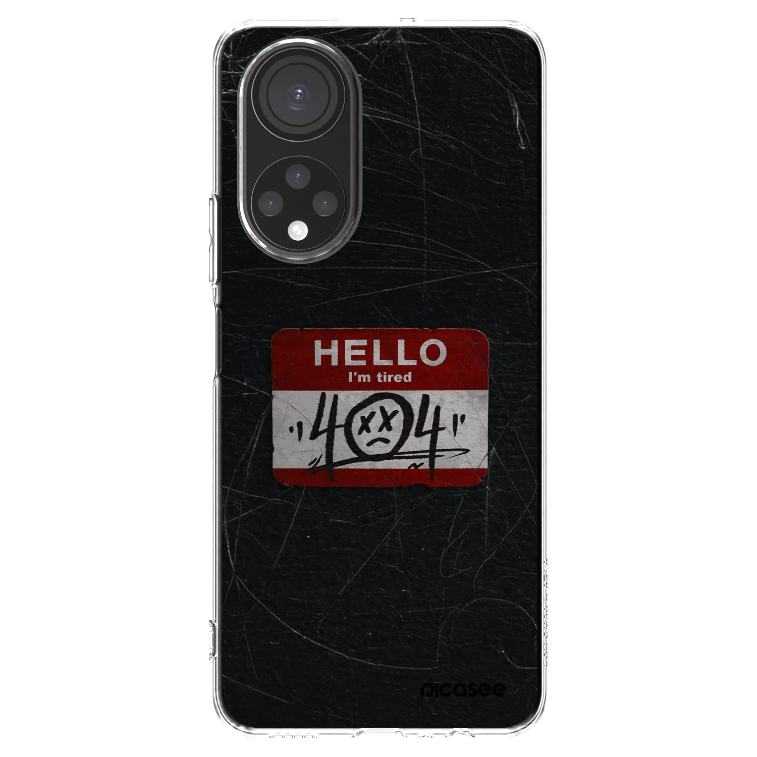 Picasee husă transparentă din silicon pentru Honor X7 - HELLO 404