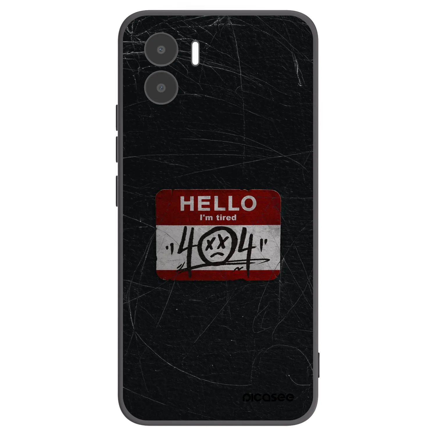 Picasee husă neagră din silicon pentru Xiaomi Redmi A1 - HELLO 404