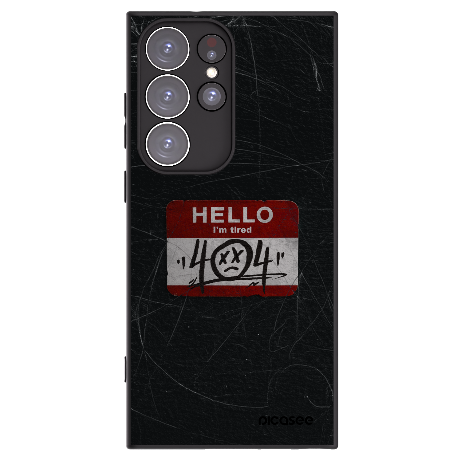 Picasee husă neagră din silicon pentru Samsung Galaxy S23 Ultra 5G - HELLO 404