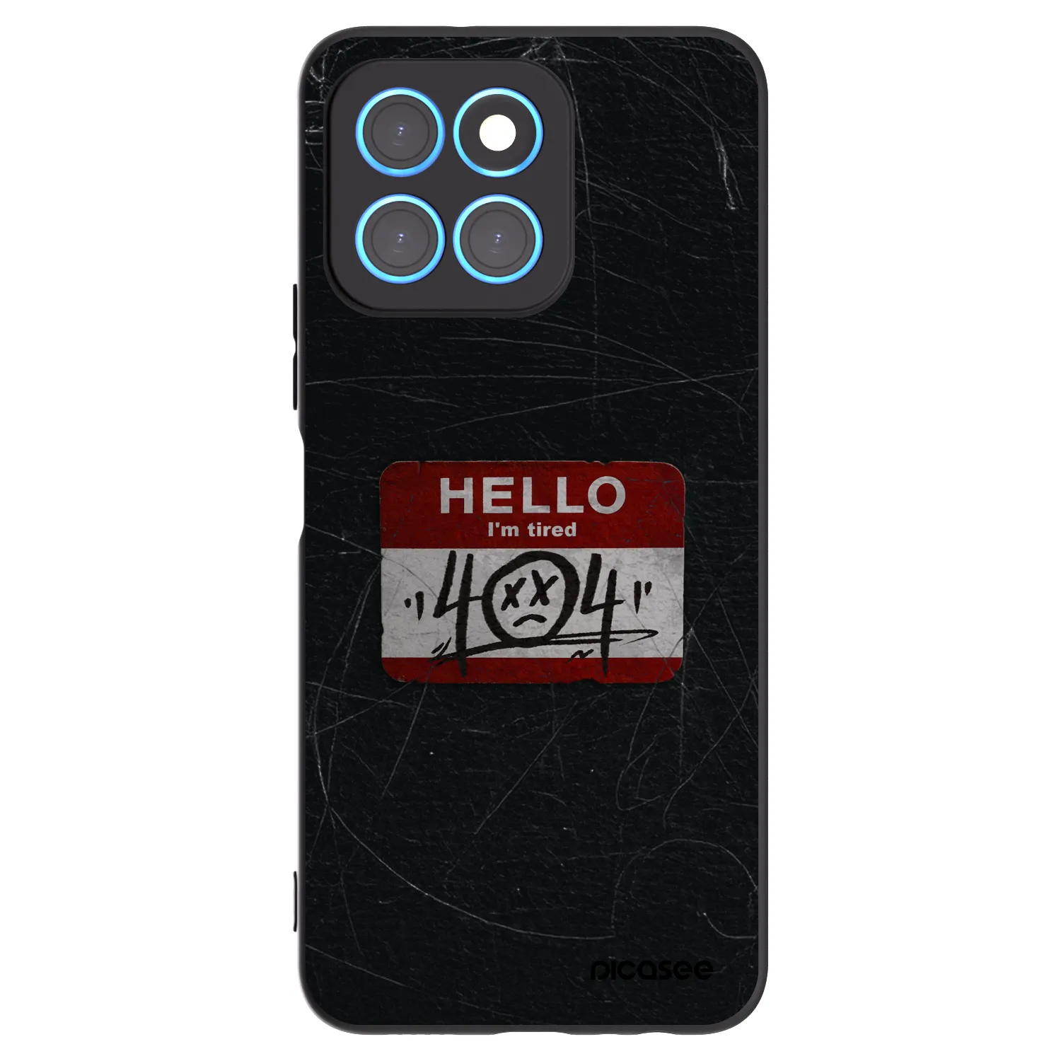 Picasee husă neagră din silicon pentru Honor X6 - HELLO 404