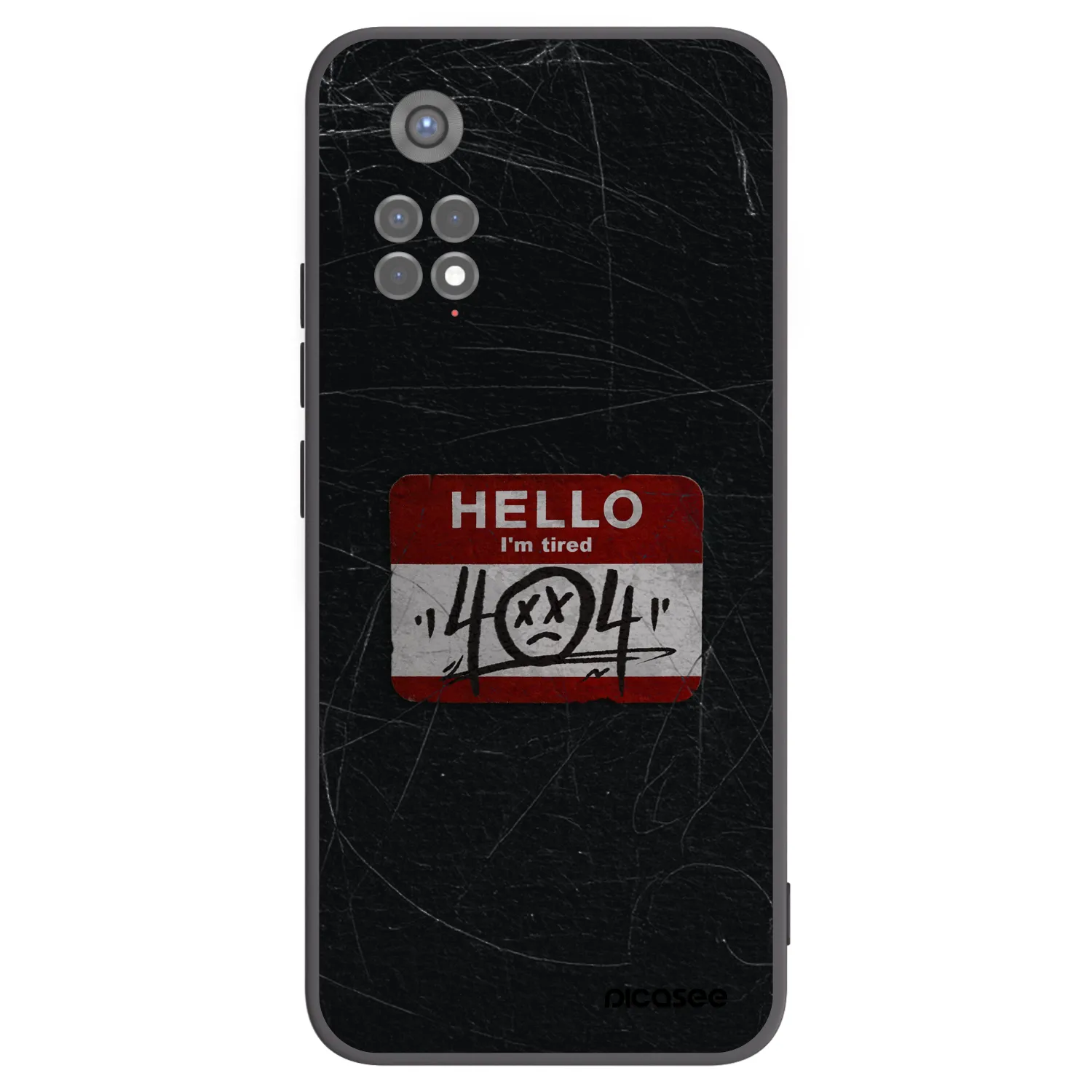 Picasee husă neagră din silicon pentru Xiaomi Redmi Note 11S 5G - HELLO 404