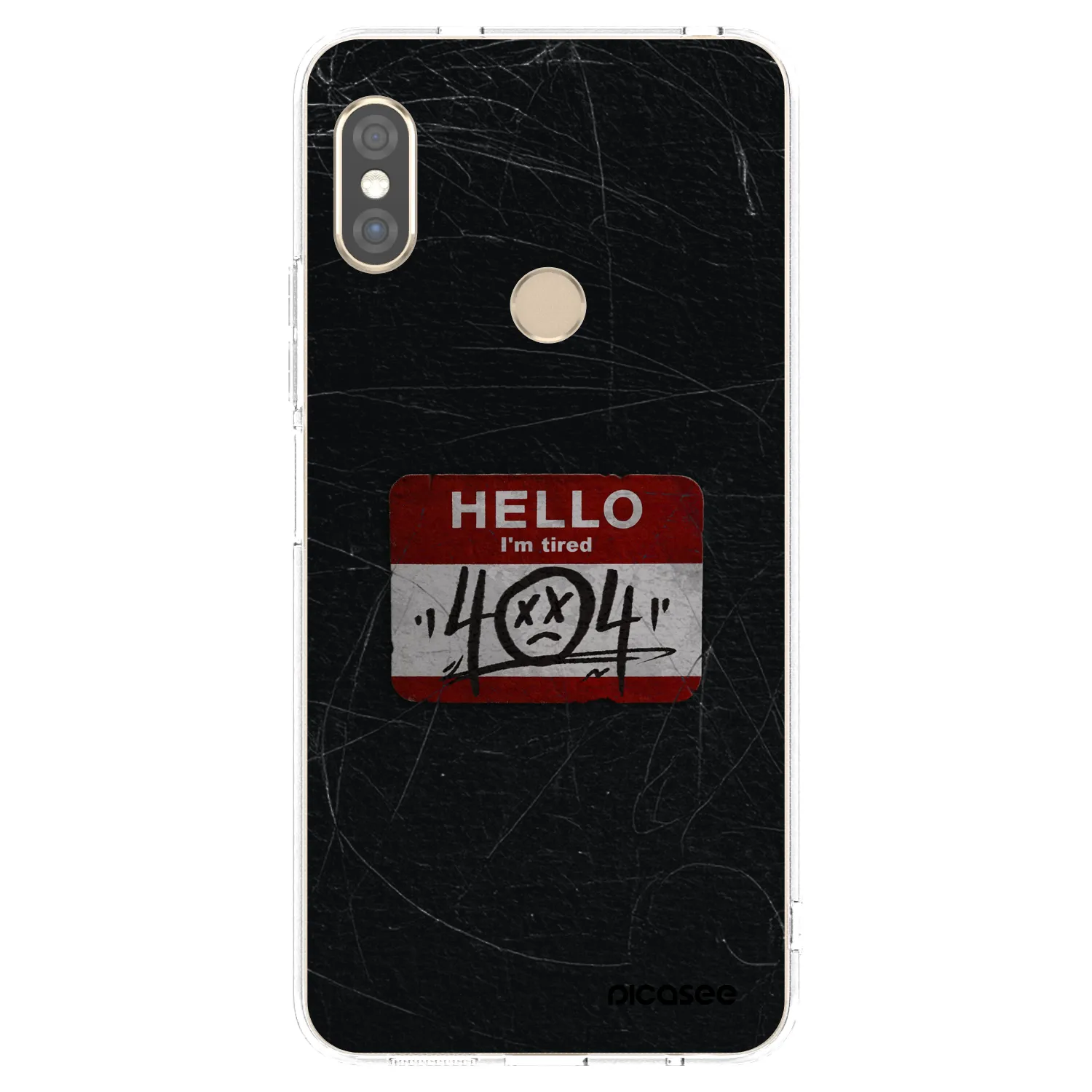 Picasee husă transparentă din silicon pentru Xiaomi Redmi Note 5 Global - HELLO 404