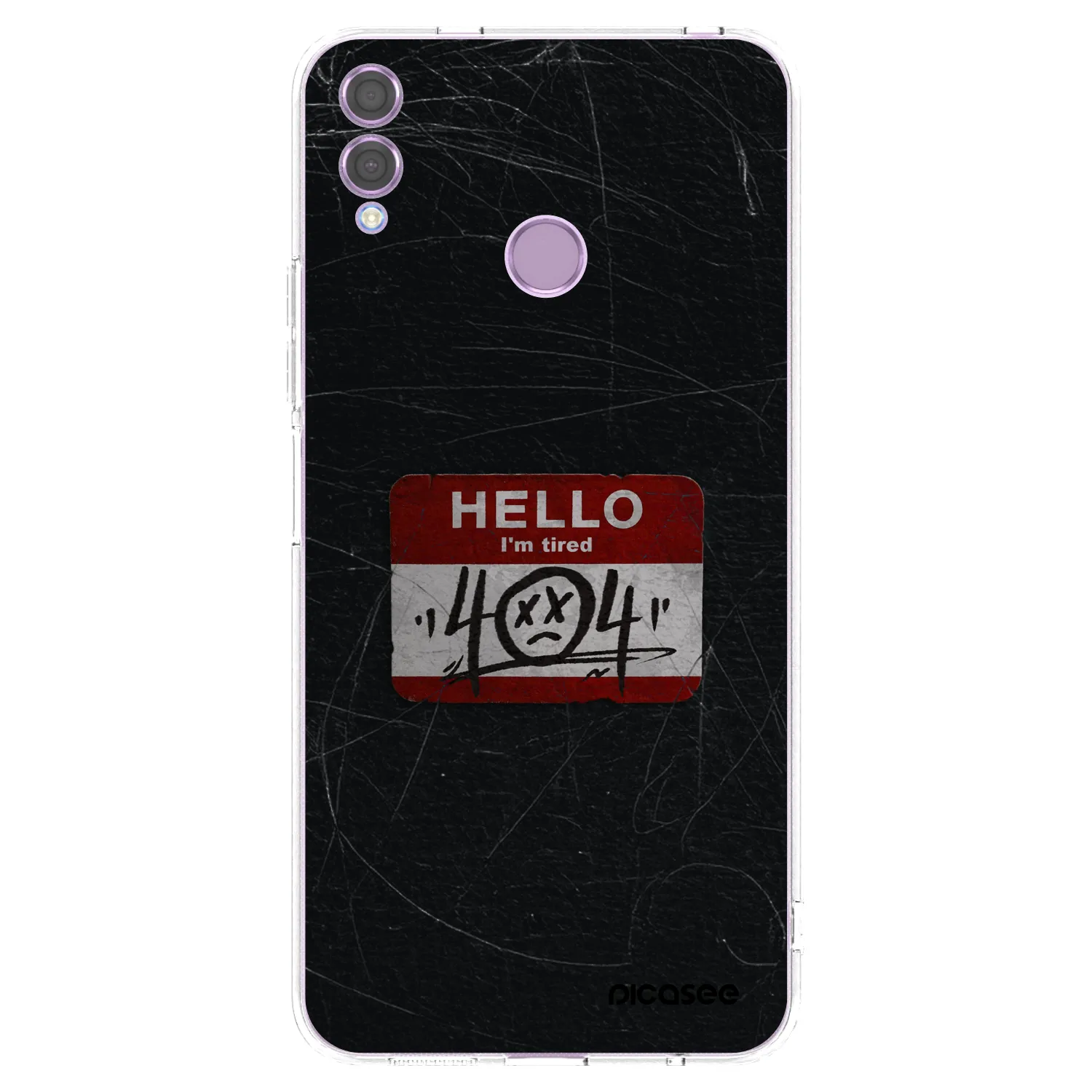 Picasee husă transparentă din silicon pentru Honor 8X - HELLO 404