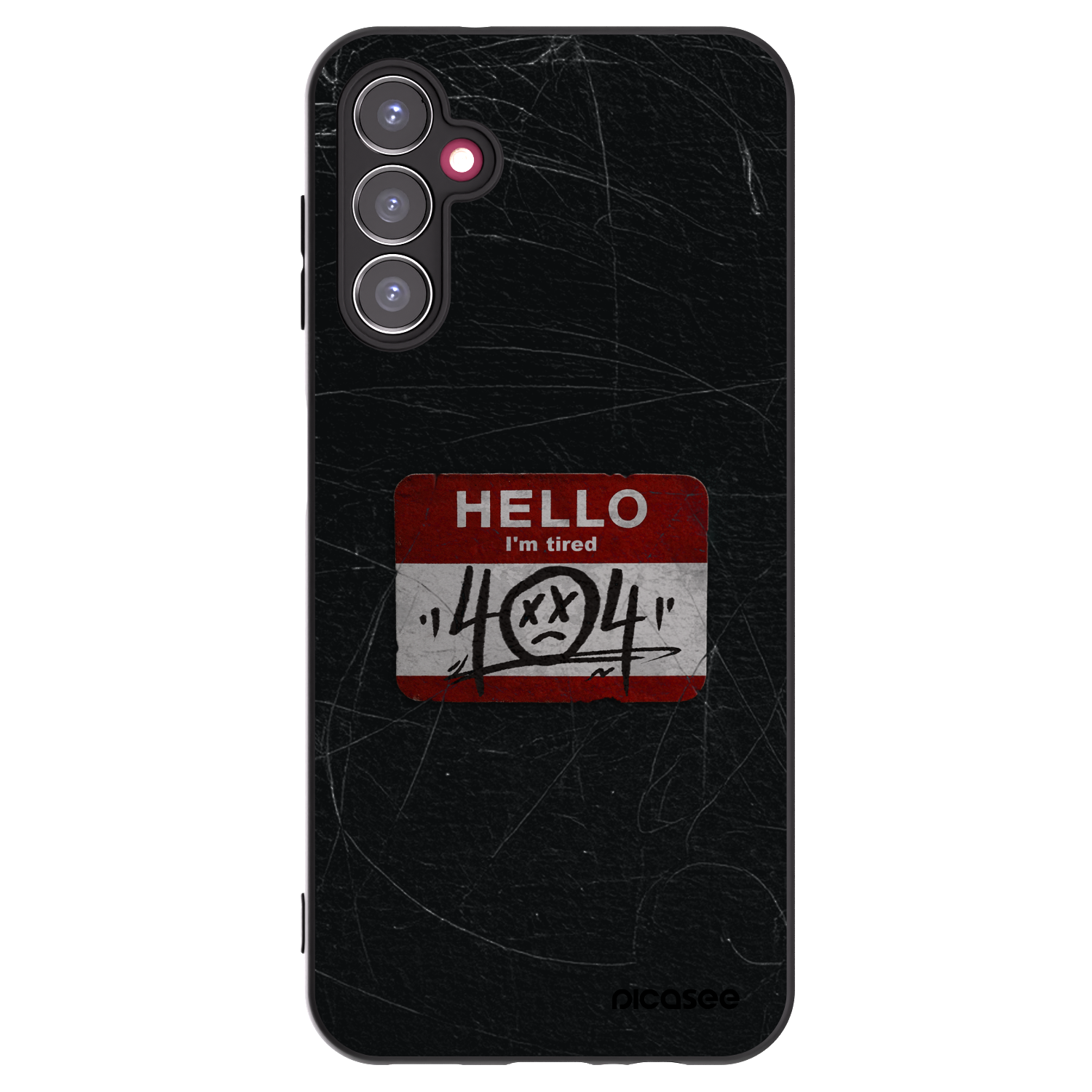 Picasee husă neagră din silicon pentru Samsung Galaxy A14 4G A145R - HELLO 404