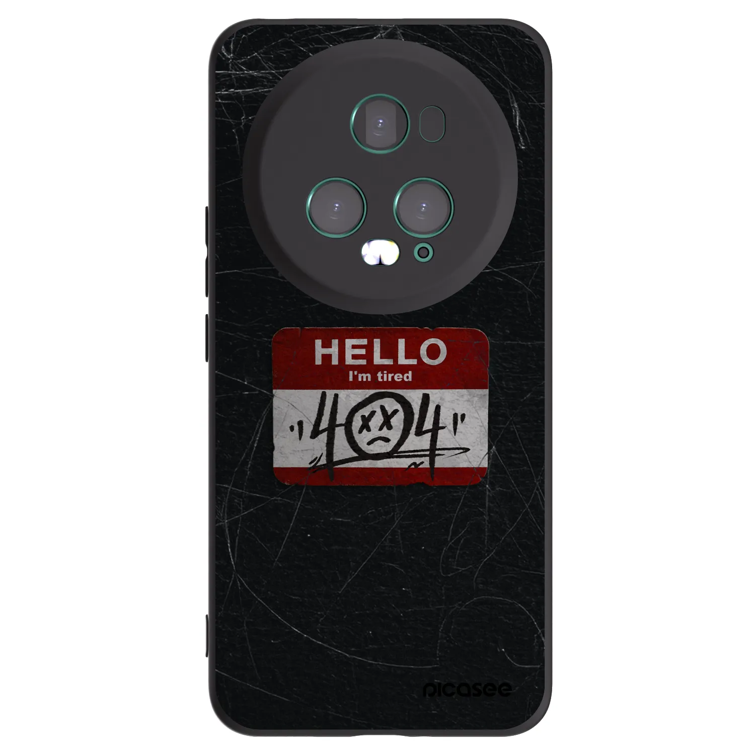 Picasee husă neagră din silicon pentru Honor Magic5 Pro - HELLO 404