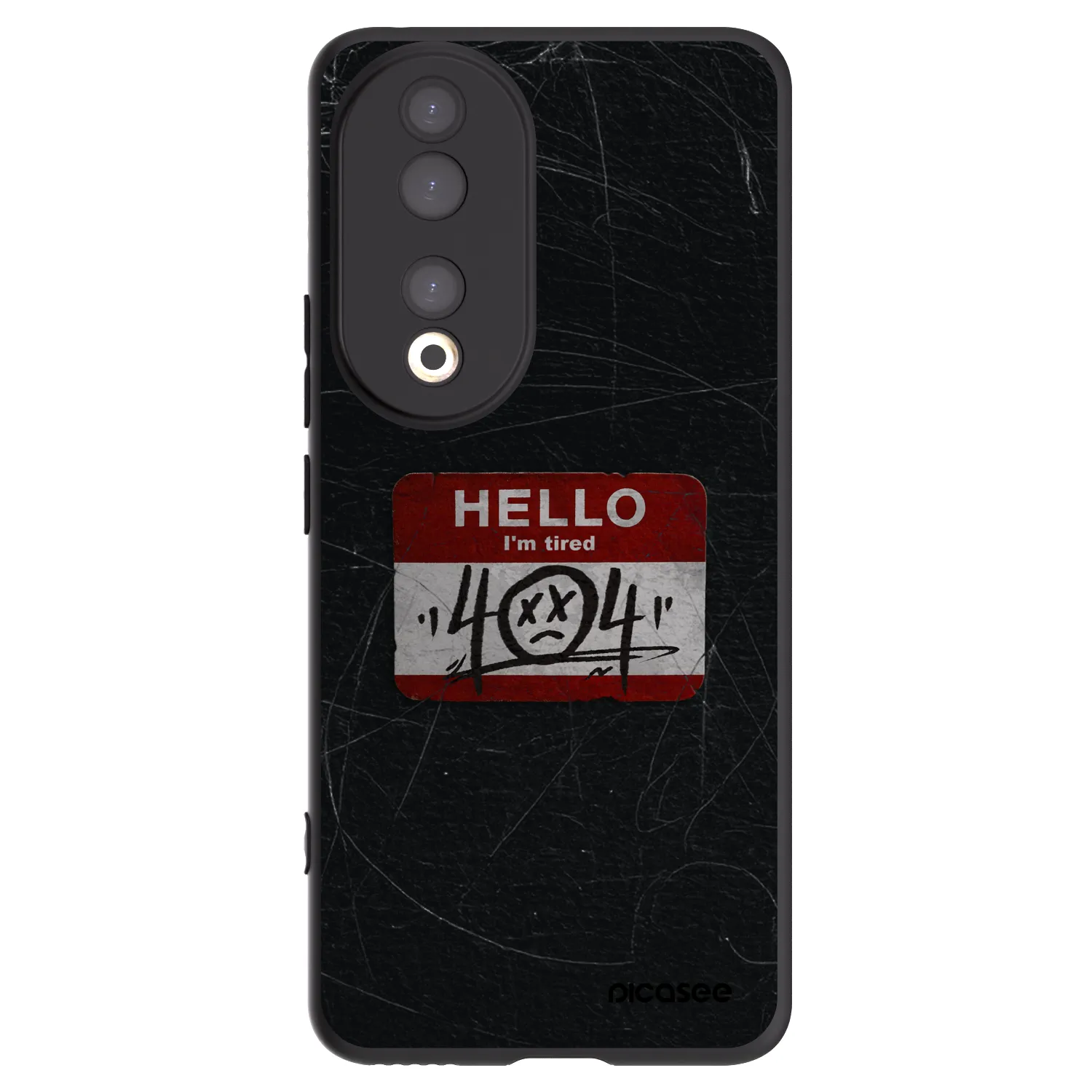 Picasee husă neagră din silicon pentru Honor 90 5G - HELLO 404