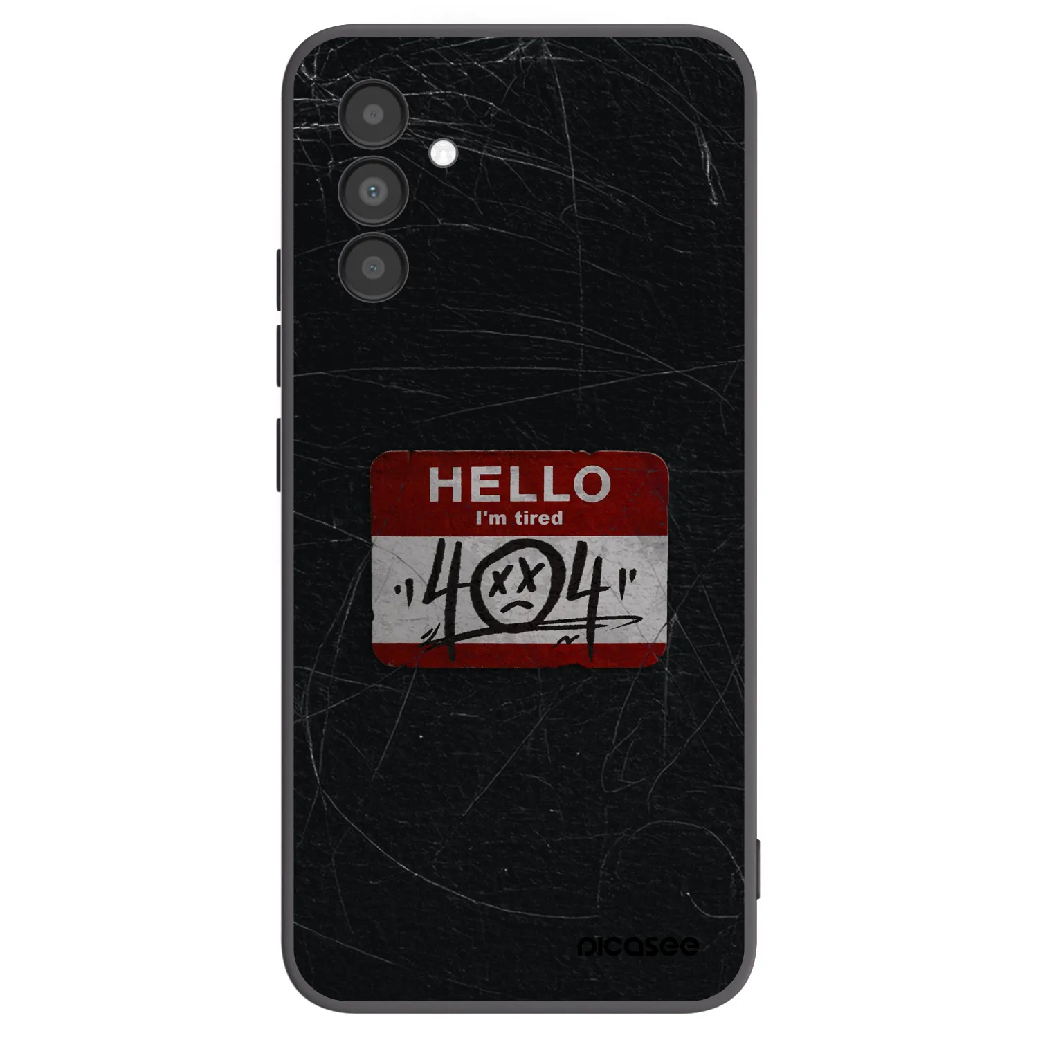 Picasee husă neagră din silicon pentru Samsung Galaxy A04s A047F - HELLO 404