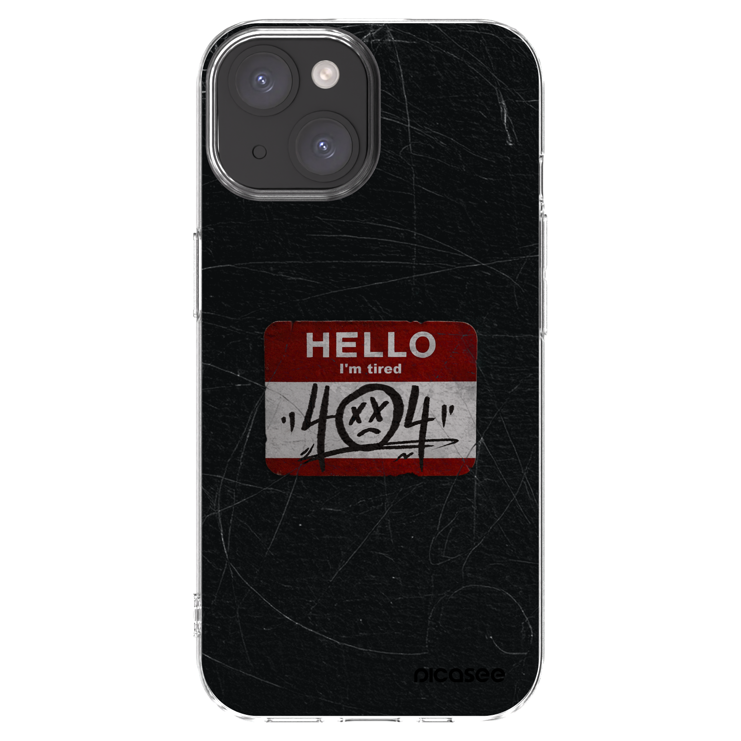 Picasee husă transparentă din silicon pentru Apple iPhone 15 - HELLO 404