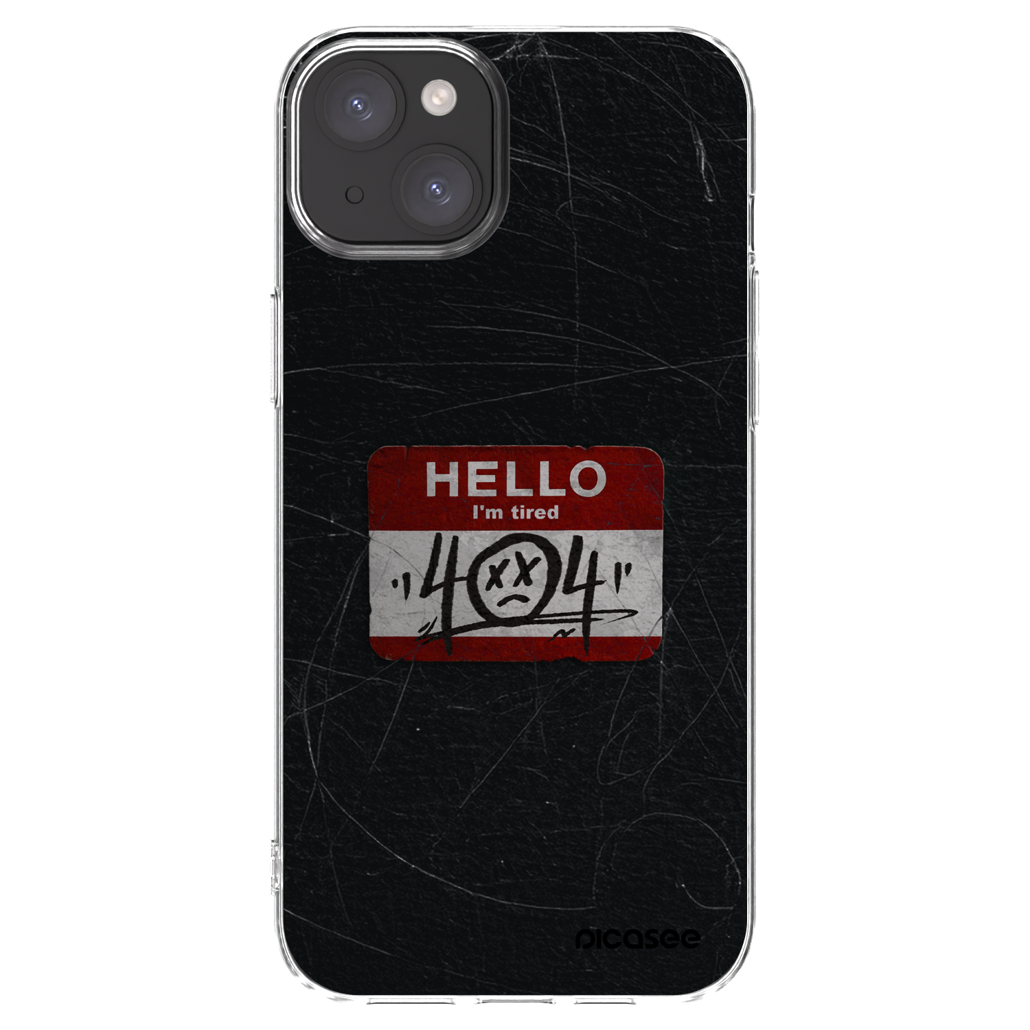 Picasee husă transparentă din silicon pentru Apple iPhone 15 Plus - HELLO 404