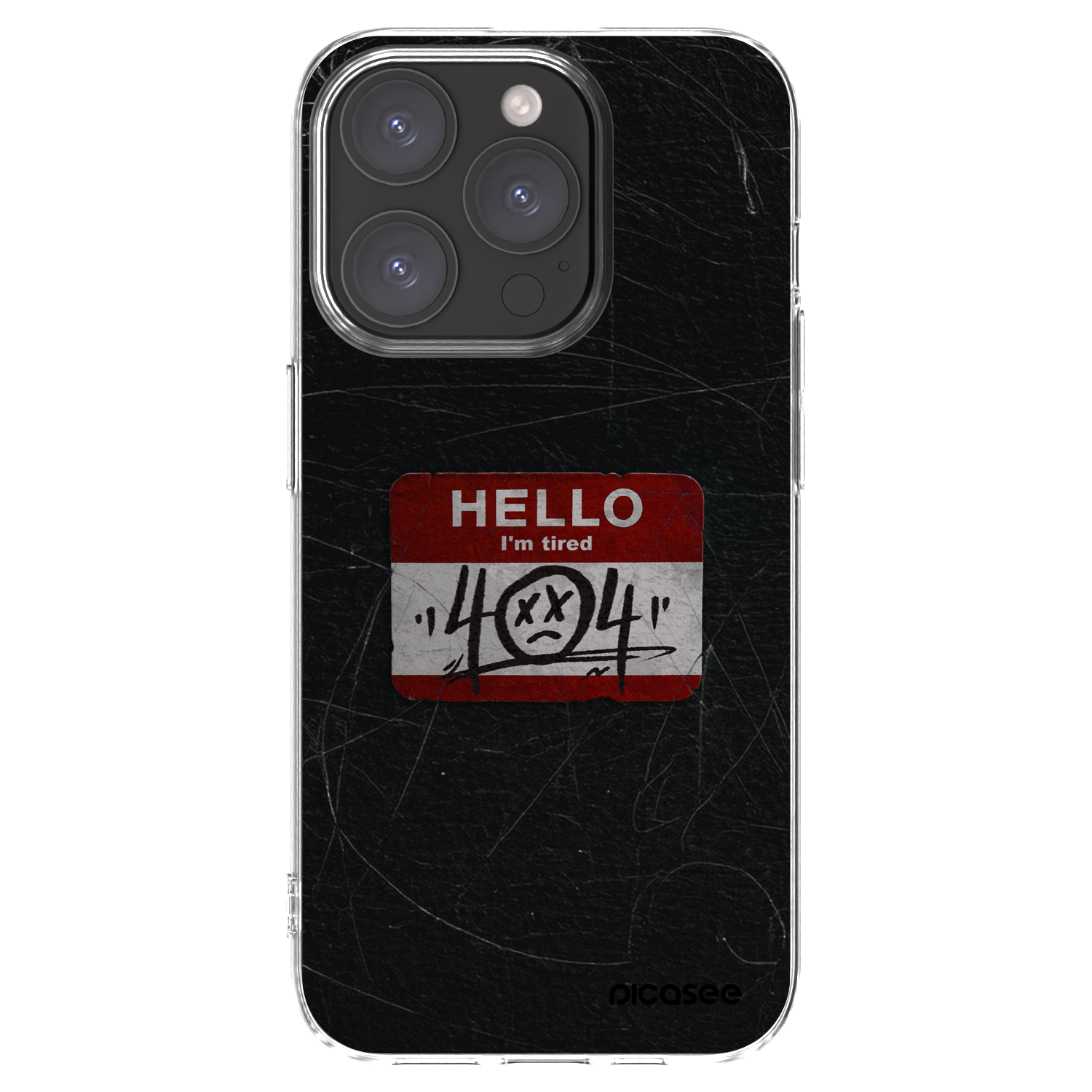 Picasee husă transparentă din silicon pentru Apple iPhone 15 Pro - HELLO 404