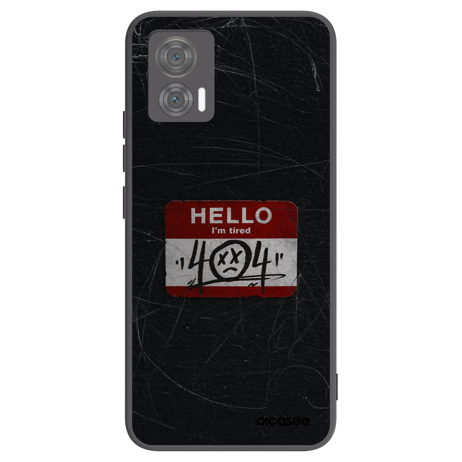 Picasee husă neagră din silicon pentru Motorola Edge 30 Neo - HELLO 404